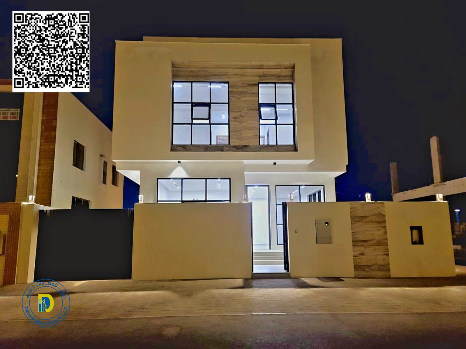 For sale, a 5-bedroom villa, including registration fees, super deluxe finishing, in the Jasmine area of Ajman - freehold , bank financing