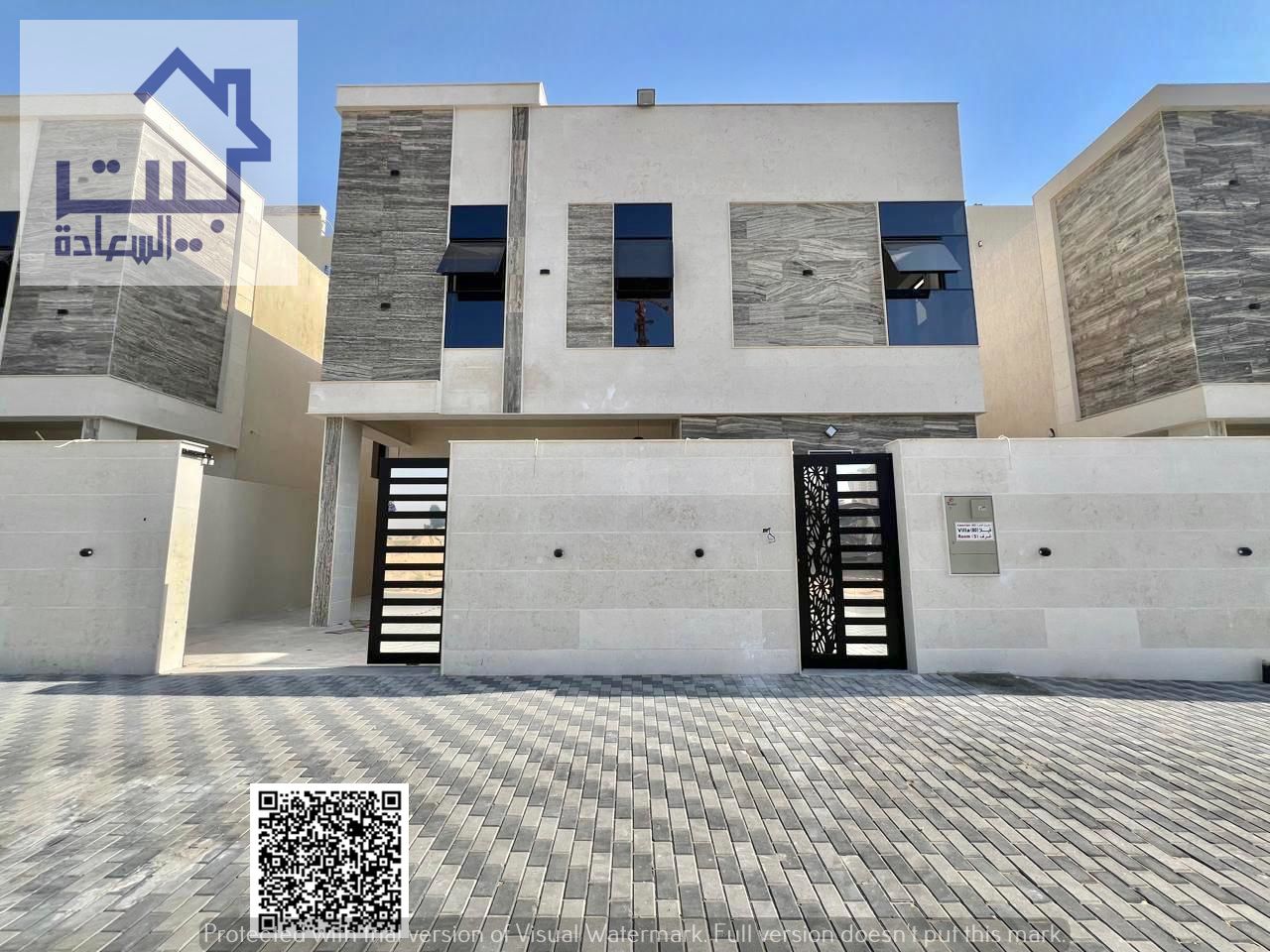 For sale at a price including registration fees, electricity, water and air conditioning connections, a villa near the mosque, one of the most luxurio