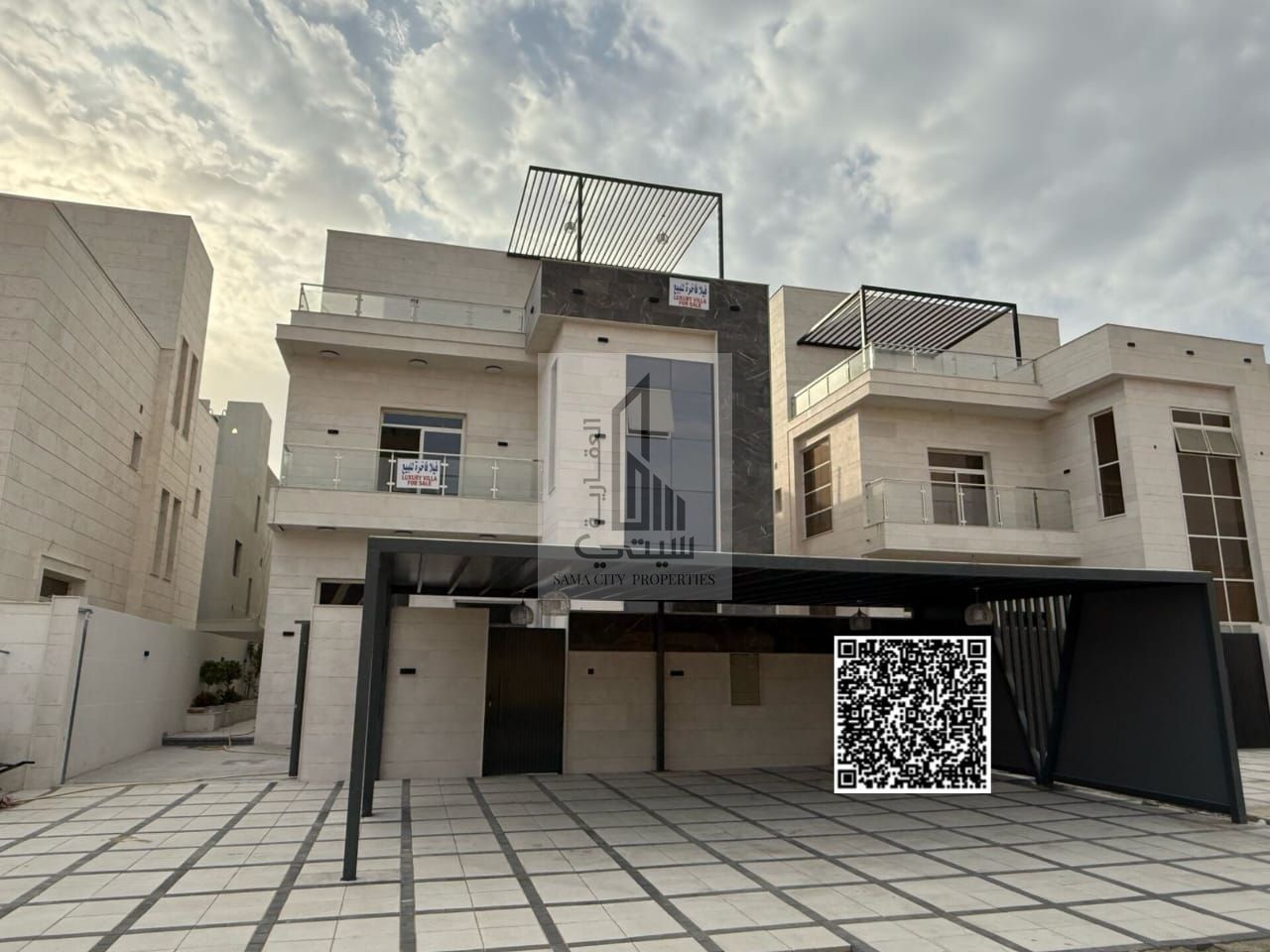 Luxury villa - two floors with roof - central air conditioning - freehold for all nationalities - without any annual service fees