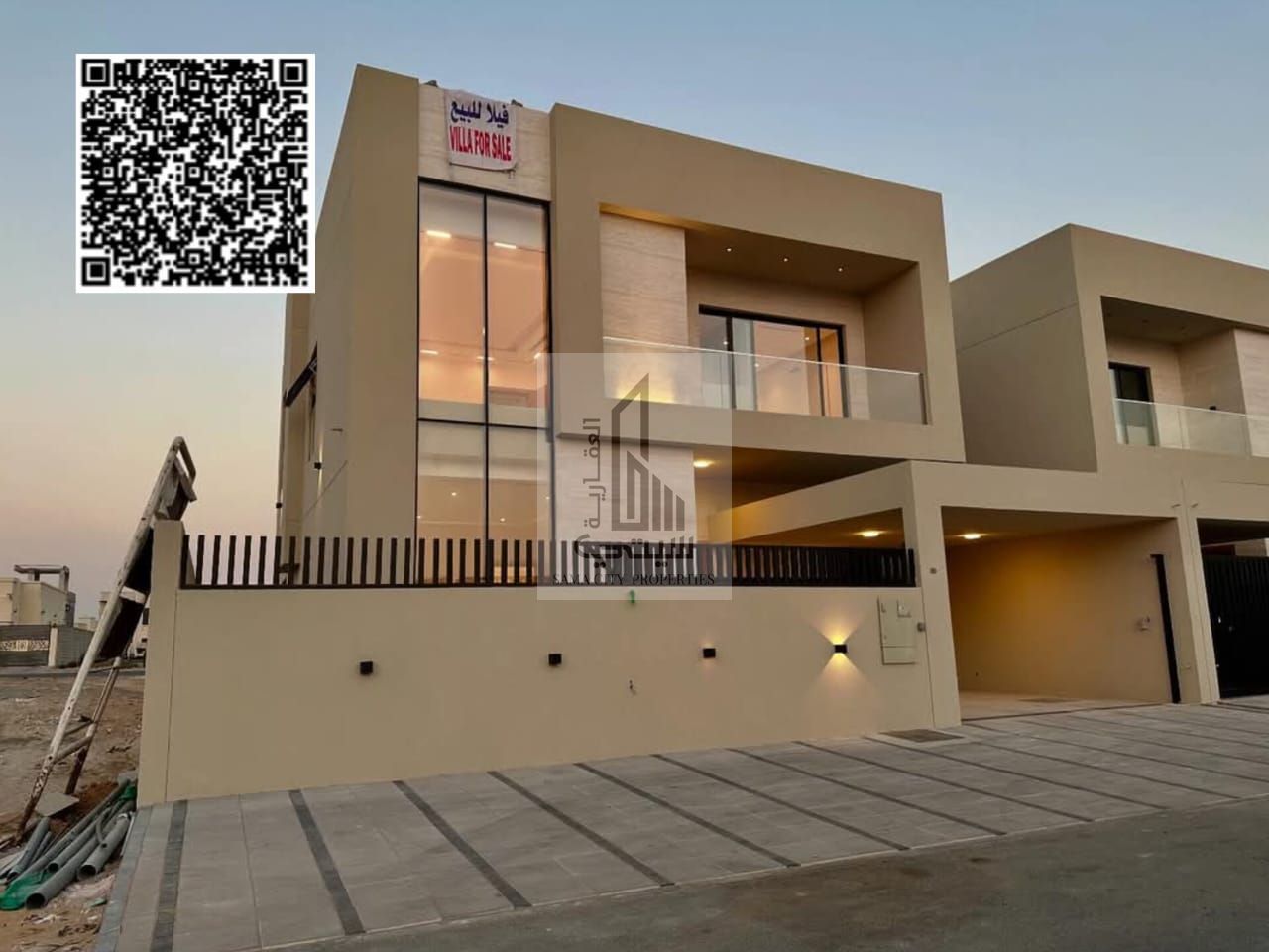 Modern design villa with proof without down payment, including registration fees