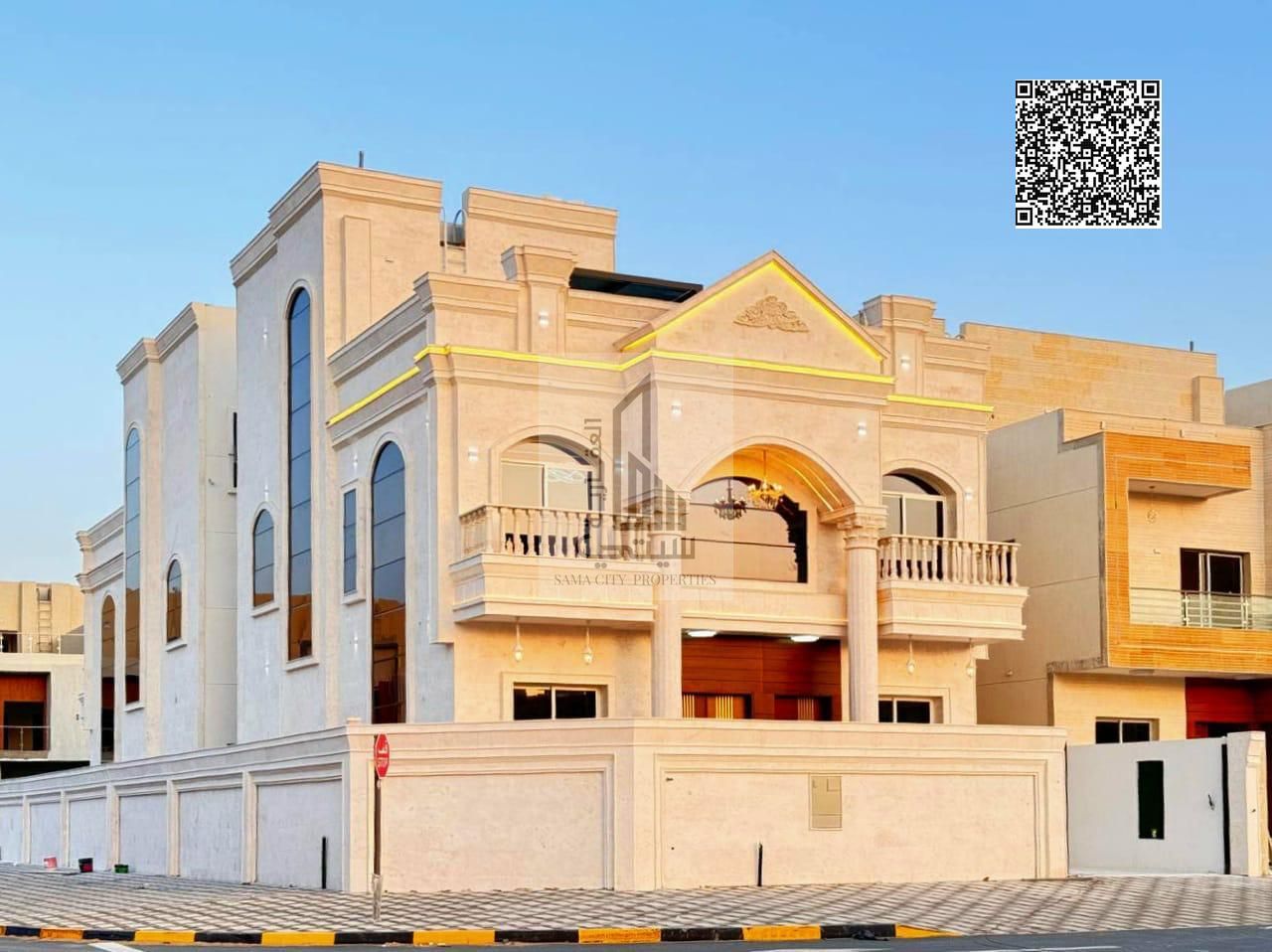 Classic corner villa with roof on Sheikh Mohammed Bin Zayed Road