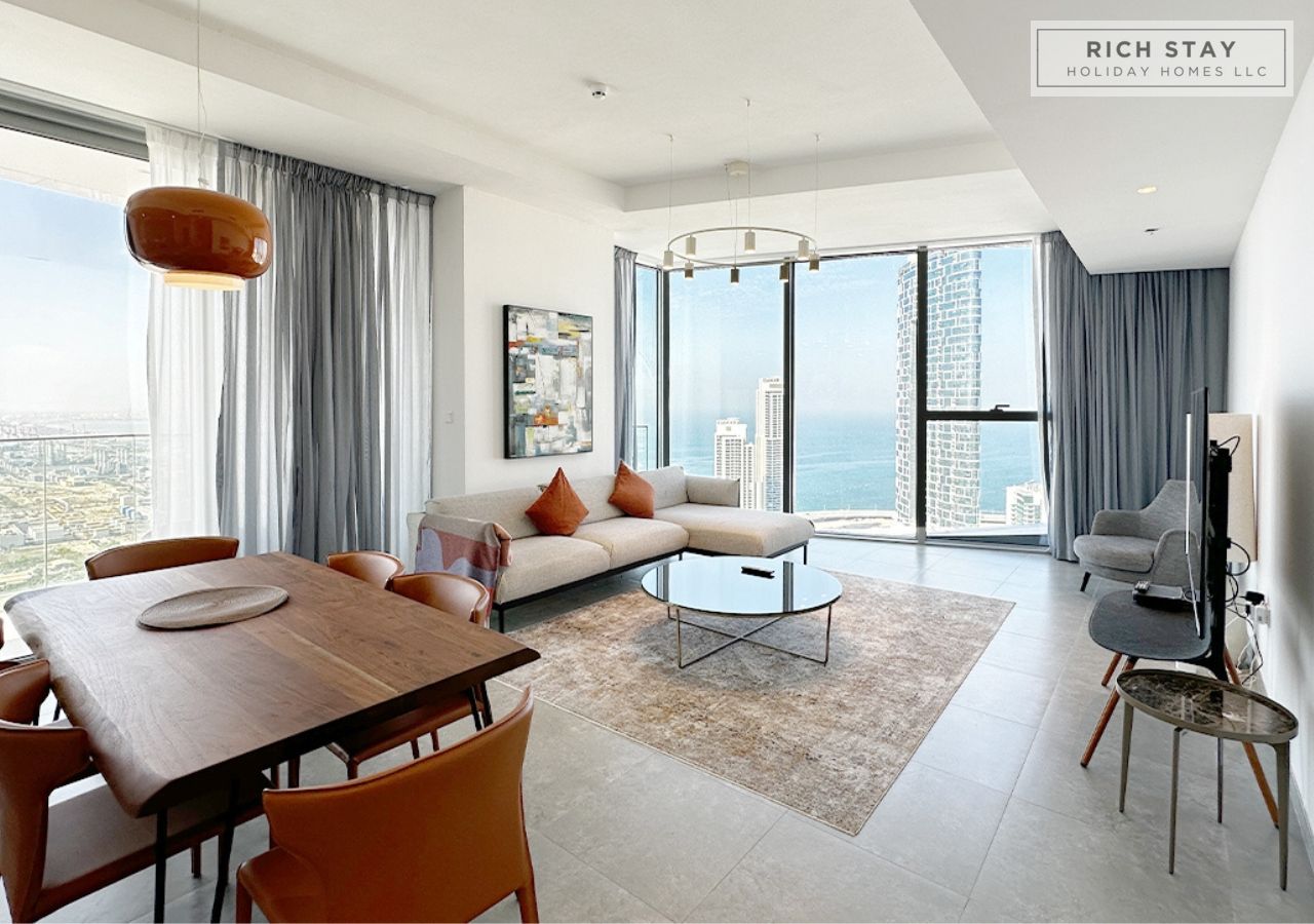 Spacious 3BR| High-Floor | Stunning Sea & City Views