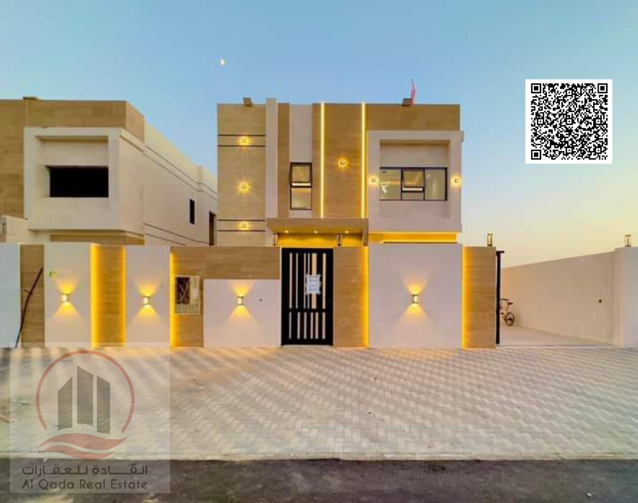 Villa For sale in Ajman Al Helio, 3 master bedrooms, a living room, a hall, and a maid’s room, freehold for all nationalities, with the possibility of
