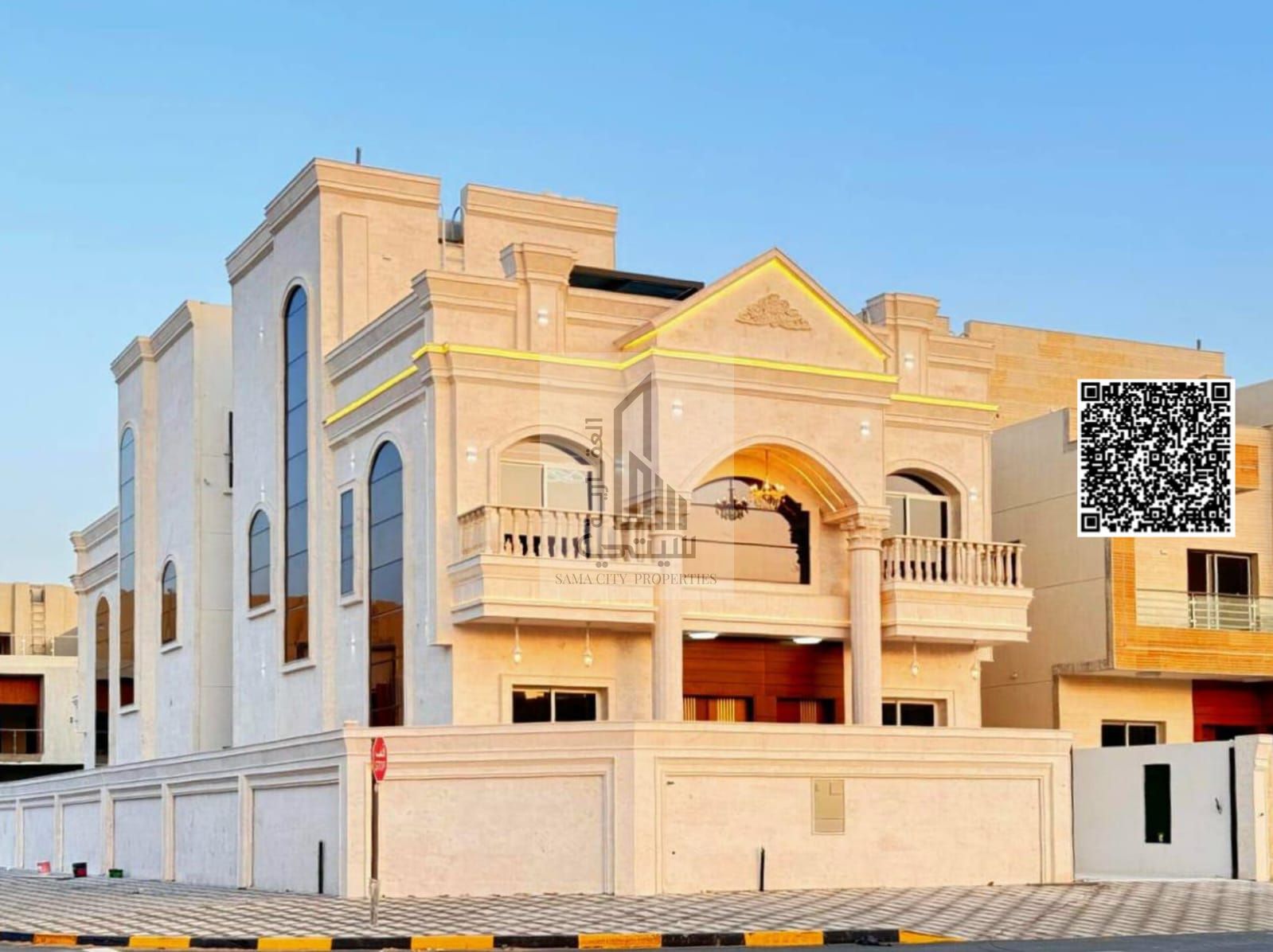 For sale, a corner villa with a distinctive classic design | Including registration and ownership fees | No down payment | Freehold for all nationalit