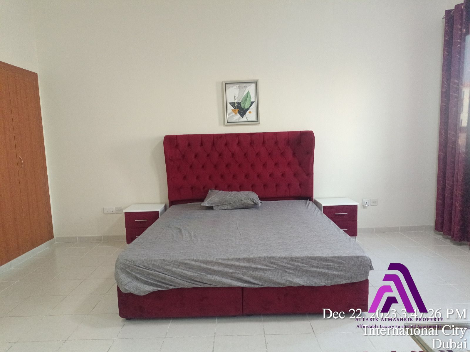 Fully Furnished with balcony near to bus stop and dragon mart