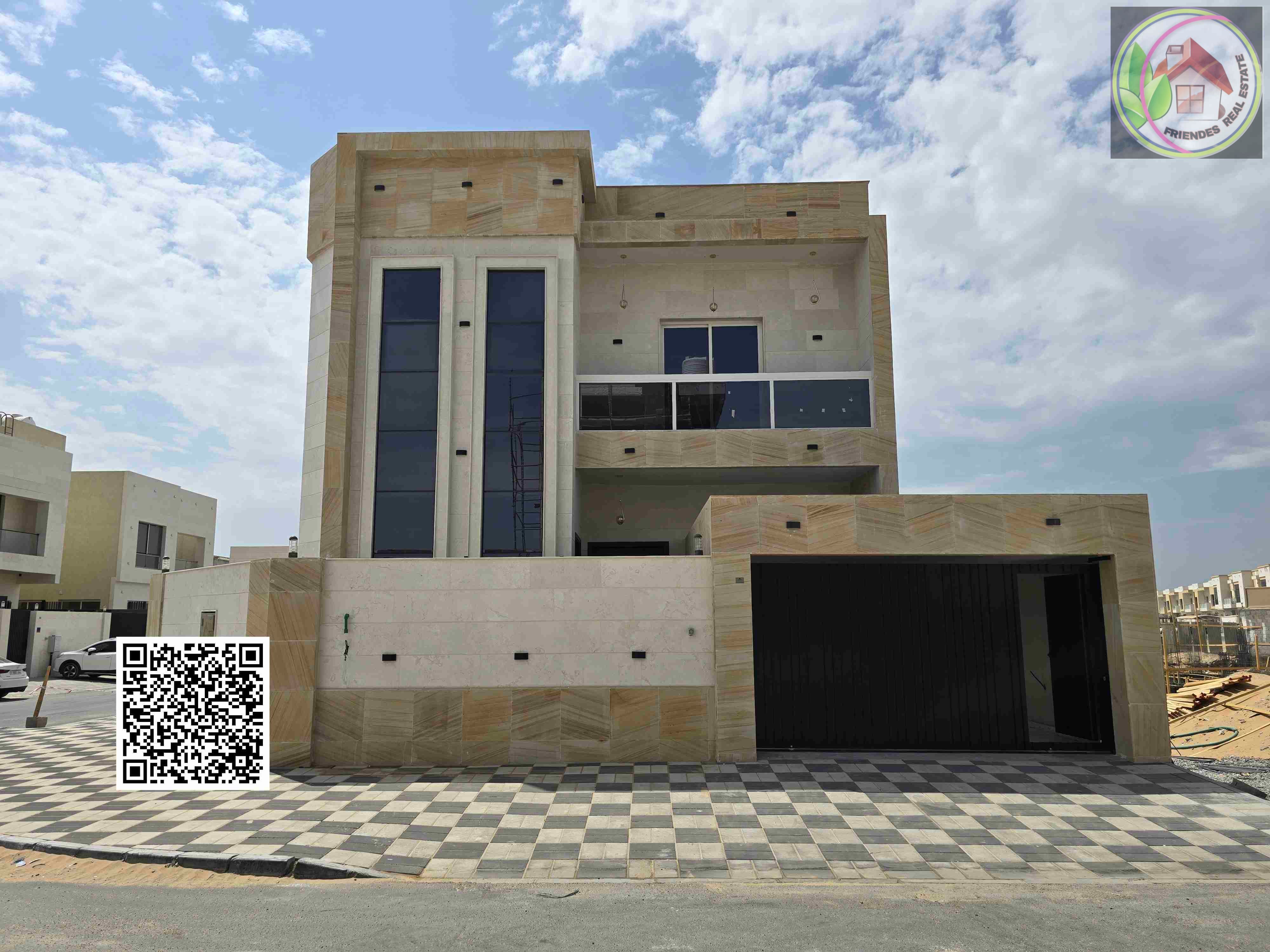 Own luxury in Al Yasmeen area, Ajman - a corner villa with a very luxurious modern design, central air conditioning, at a price including fees