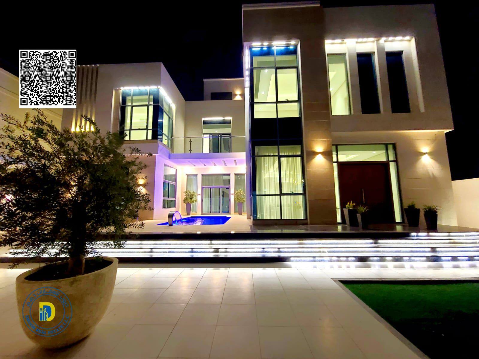 For luxury lovers, enjoy the luxury of 6BR villa ,swimming pool and a roof, super deluxe finishing, AL Yasmeen, freehold, bank financing
