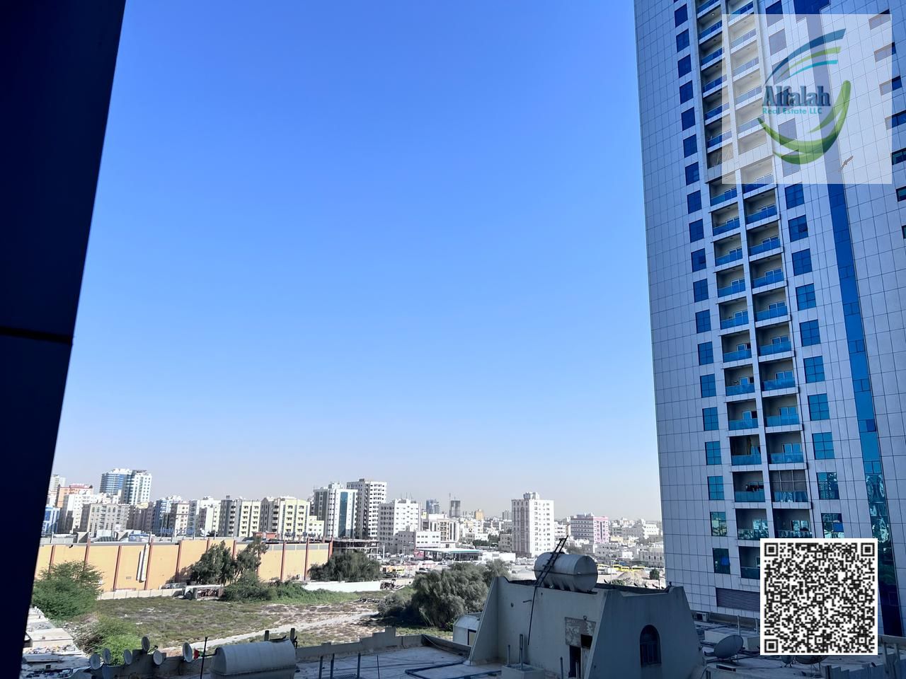 1BHK for Sale, open view. with parking in easy installment plan, City Towers Ajman