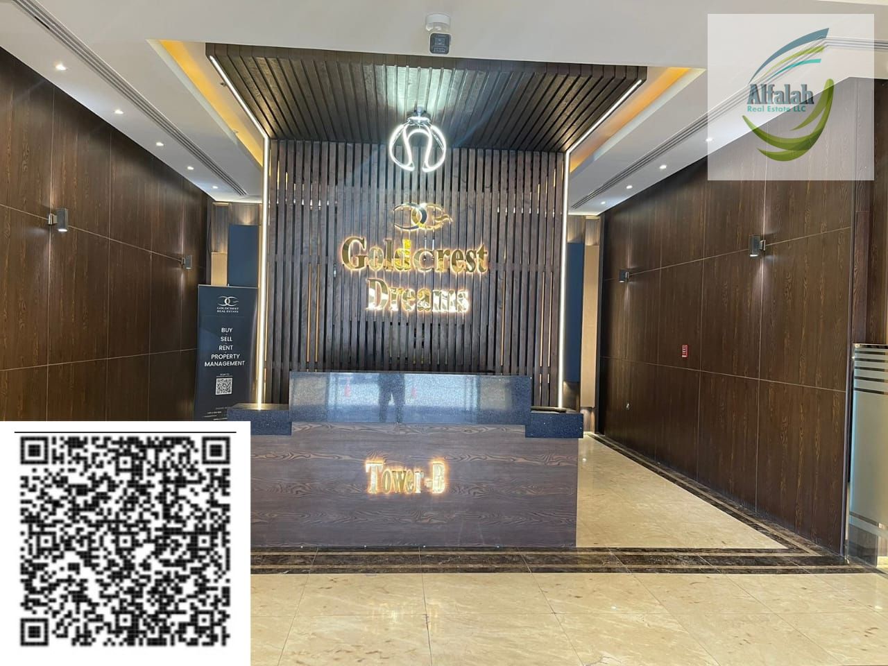 970 sqft 1 plus study Room apartment Gold crest tower