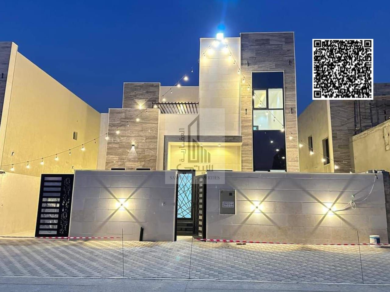 Modern villa, including registration fees and a prime location
