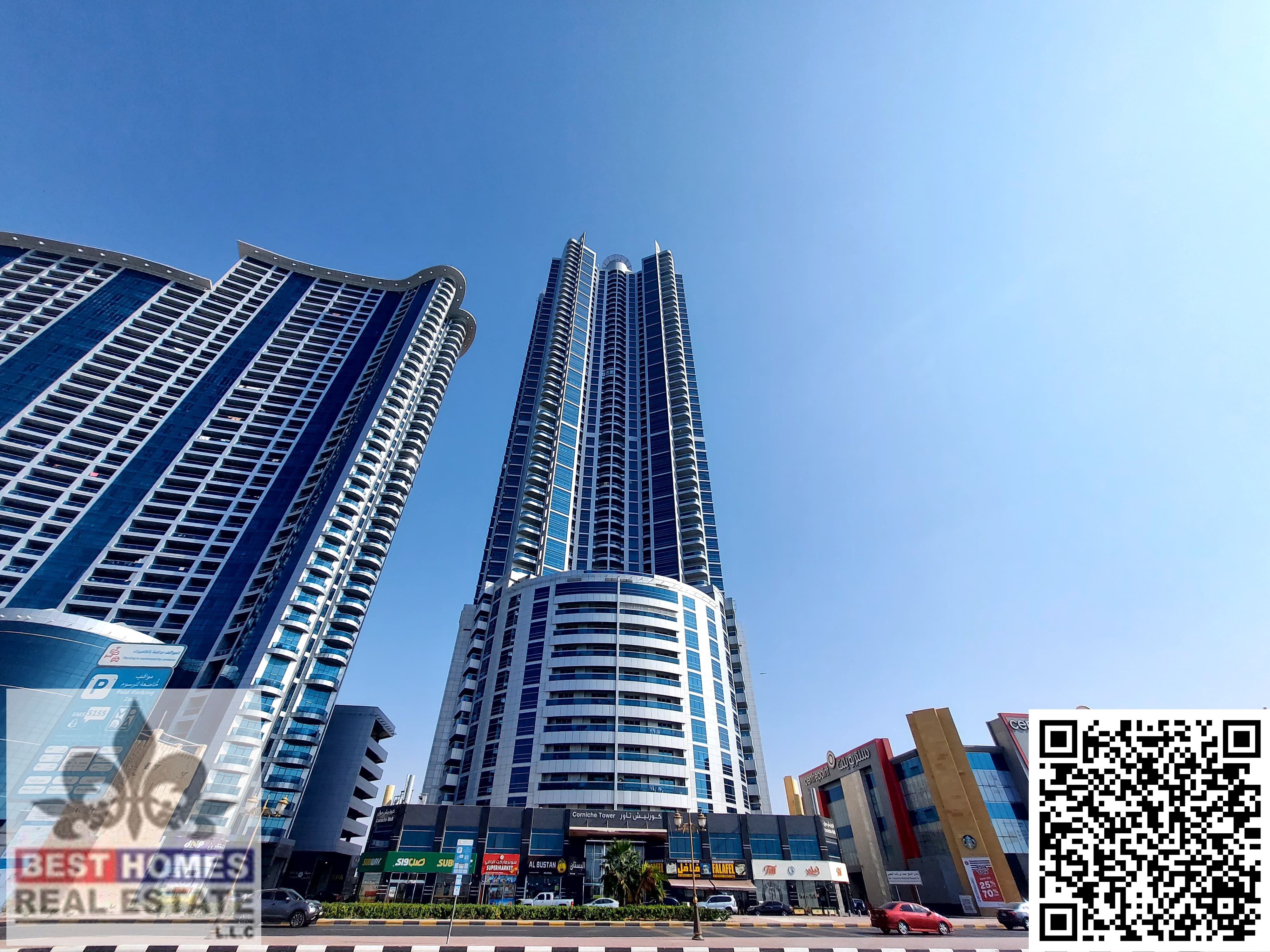 Luxury 1BHK Apartment For Rent In Cornich Towers Ajman