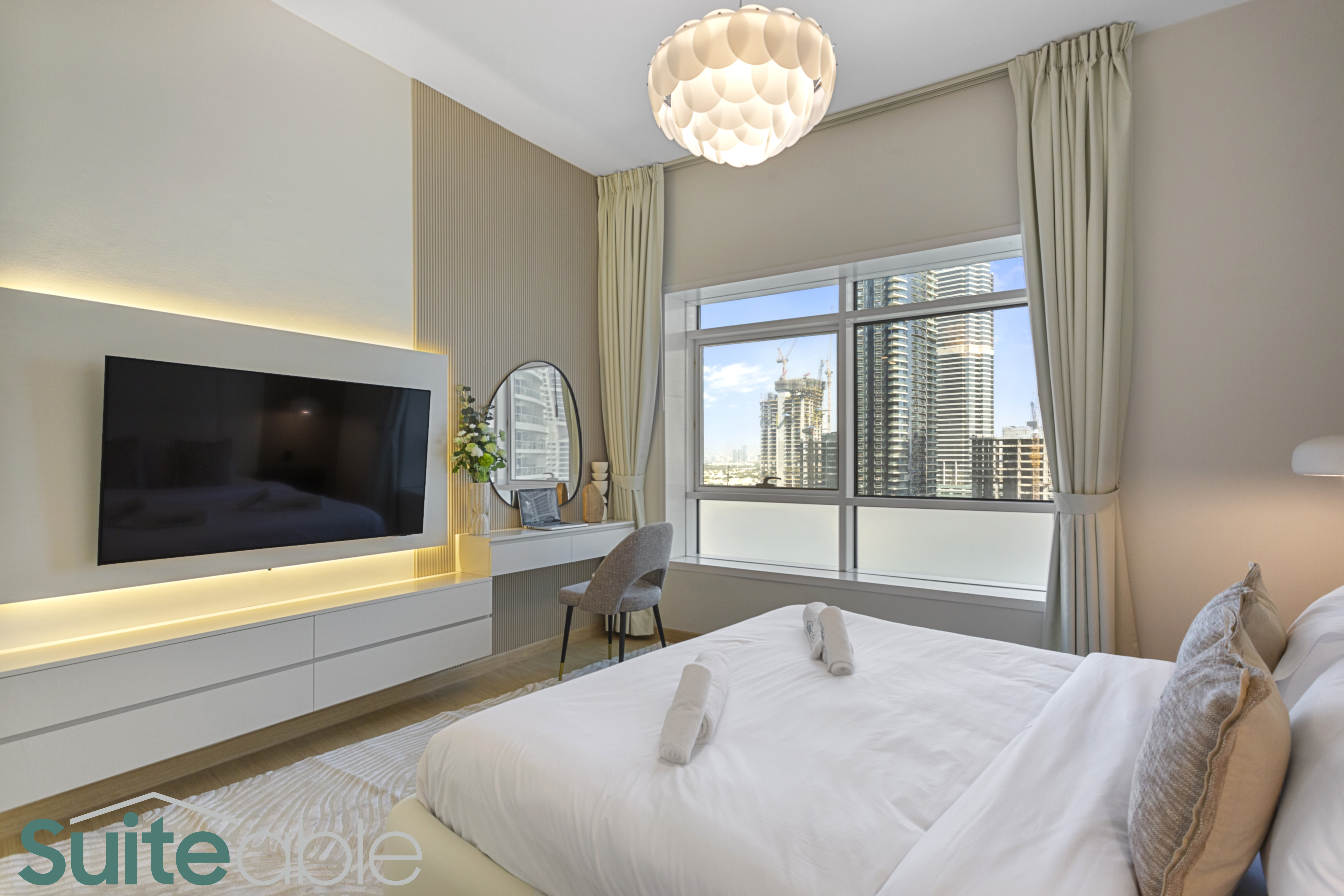 1BR in Lake City Tower JLT | Lake View | Near Metro | Sofa Bed | All Bills Included
