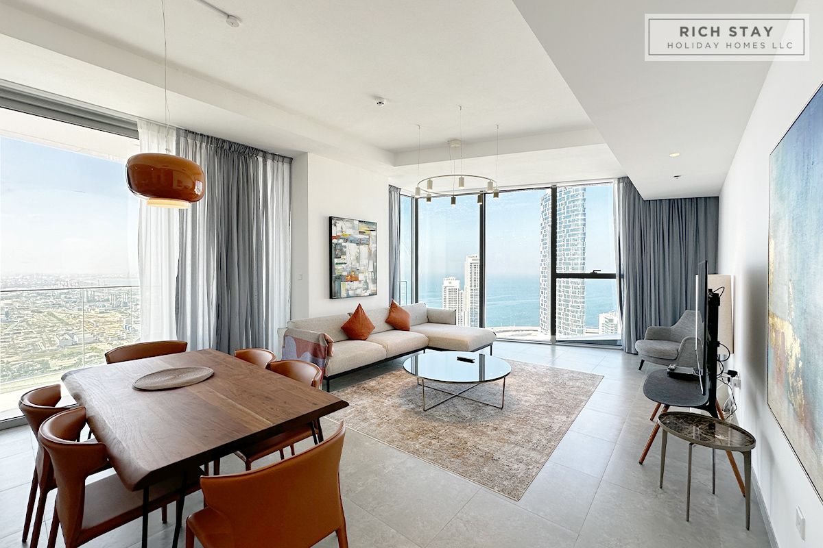 Spacious 3BR| High-Floor | Stunning Sea & City Views