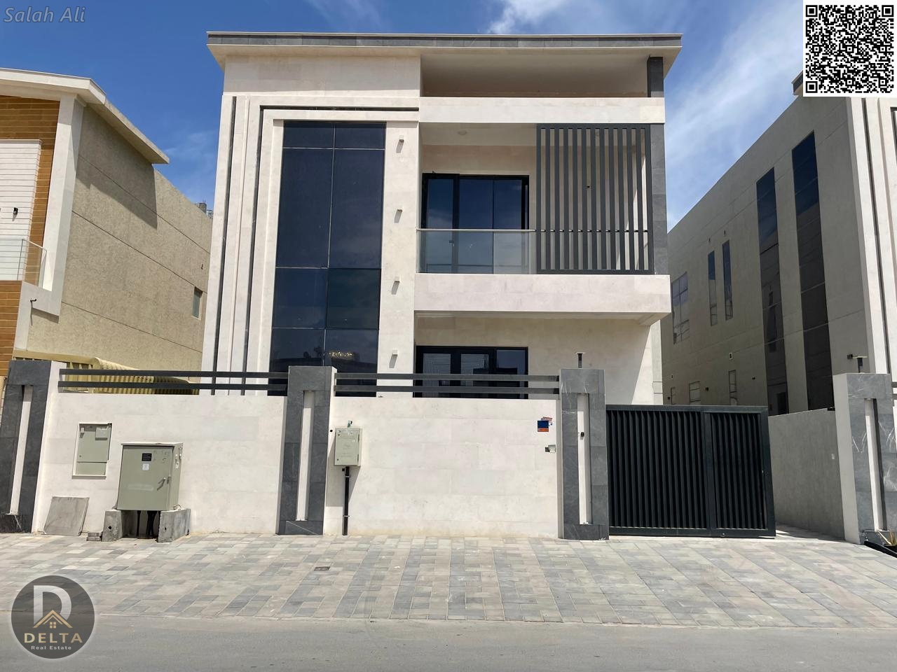 Villa for rent, first inhabitant, with central air conditioning | On Sheikh Mohammed bin Zayed Road | Close to all services