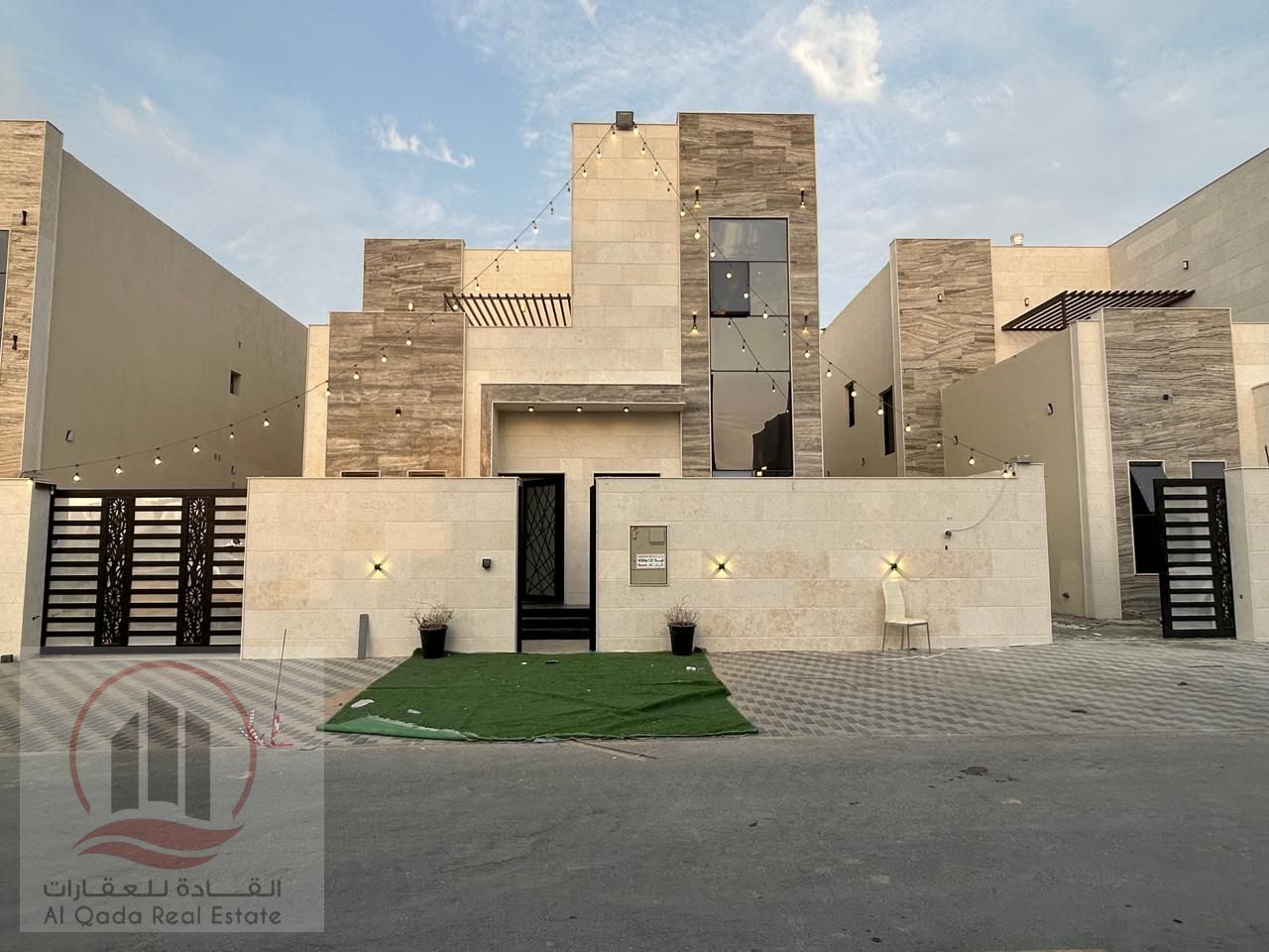 Villa For sale in Ajman Al Helio, 4 master bedrooms, a living room, a hall, and a maid’s room, freehold for all nationalities, with the possibility of