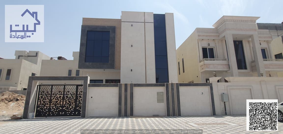 Own a villa in the heart of Al Helio 2, first resident, upscale, with a distinctive personal finish, modern design, luxury, and at a very attractive p