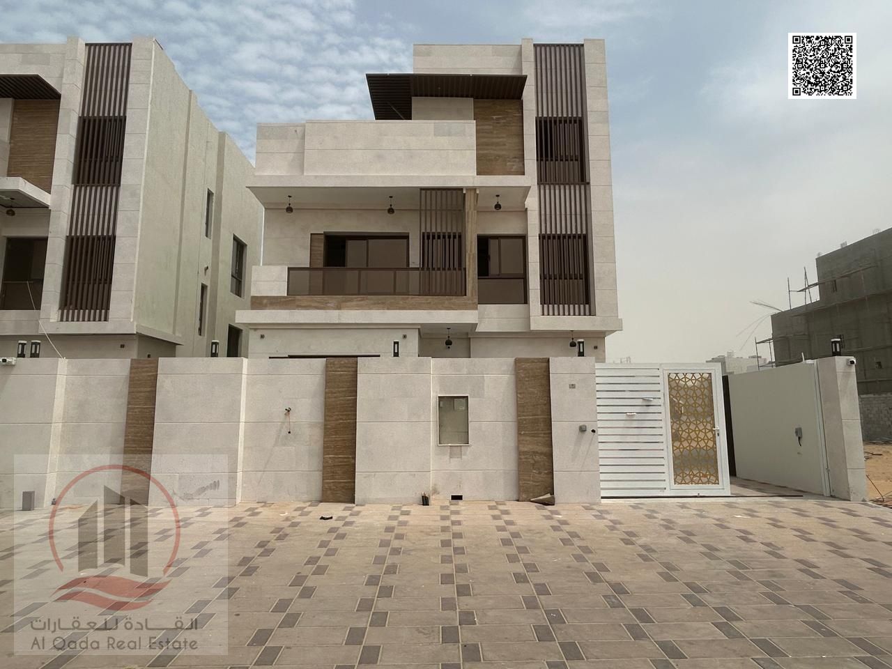 For sale, a villa in Ajman Al Bahia, 5 master rooms, a Majles room, a hall, and a maid’s room, freehold for all nationalities, Installment with out do