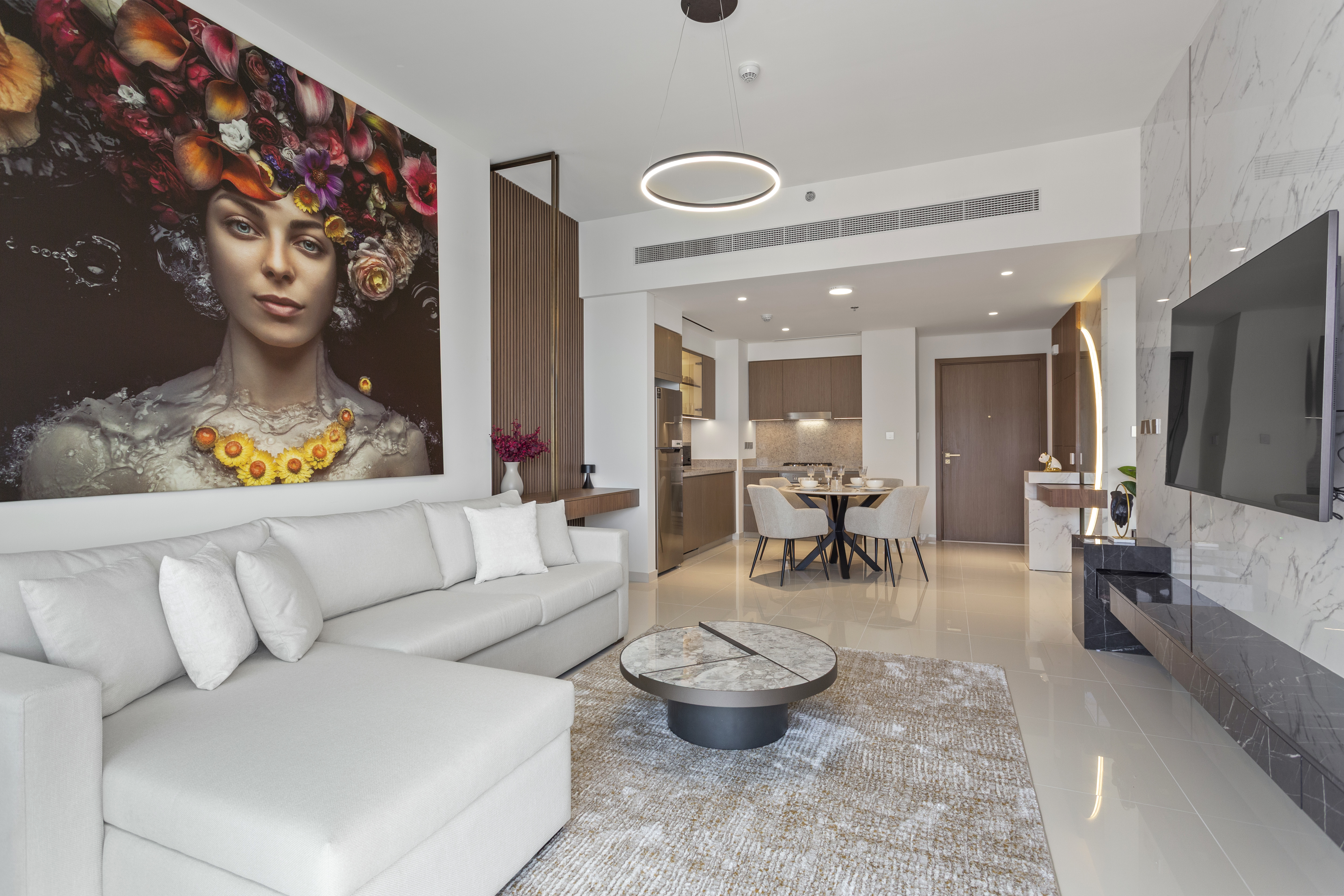 Fully Furnished 1BR | Grand Bleu 1 | Sofa Bed, Sea View, Beach Access | All Bills Included