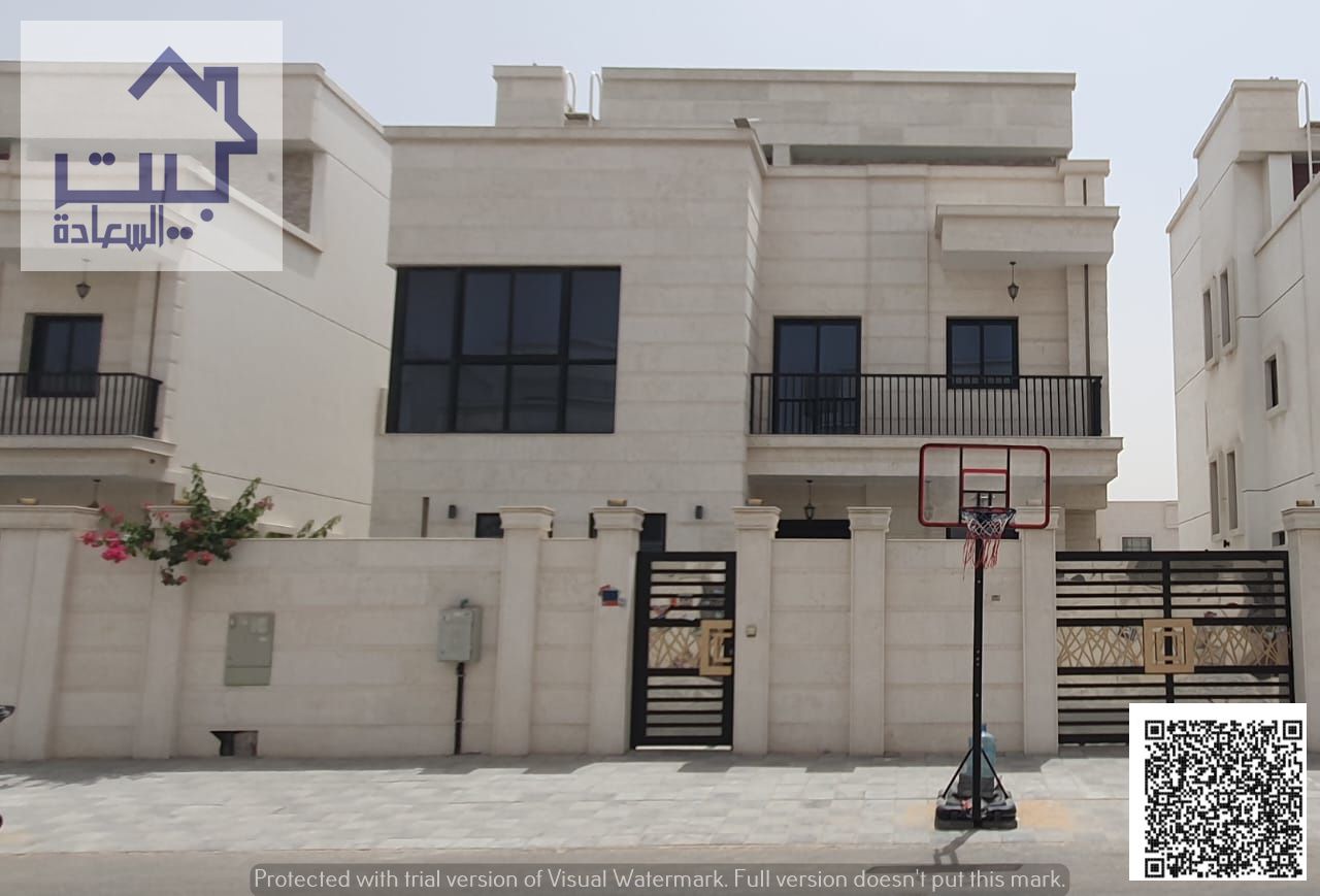 Villa for rent in Al Zahya, distinguished location, modern design, high-end luxury, personalized finishing, and at a very attractive price next to all