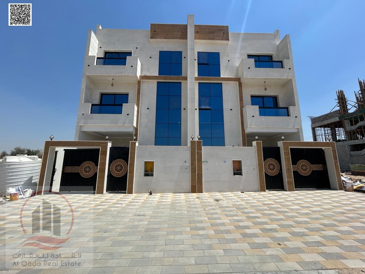 For sale, a villa in Ajman Al Helio, 5 master rooms, a Majles room, a hall, and a maid’s room, freehold for all nationalities, Installment with out do