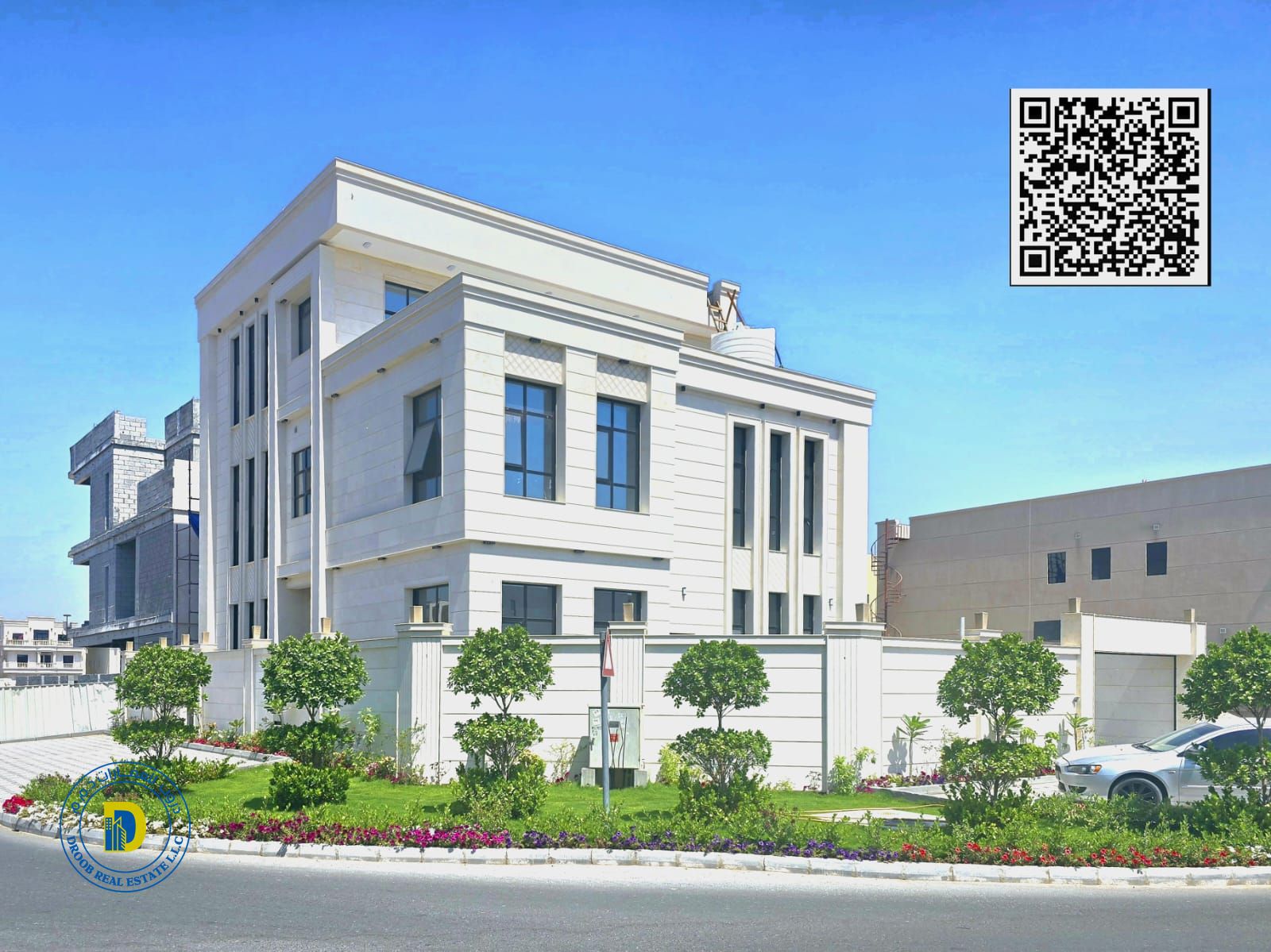 For sale, a luxurious villa in Al-Aliyah area, 6 rooms and a roof. The price includes central air conditioning.
