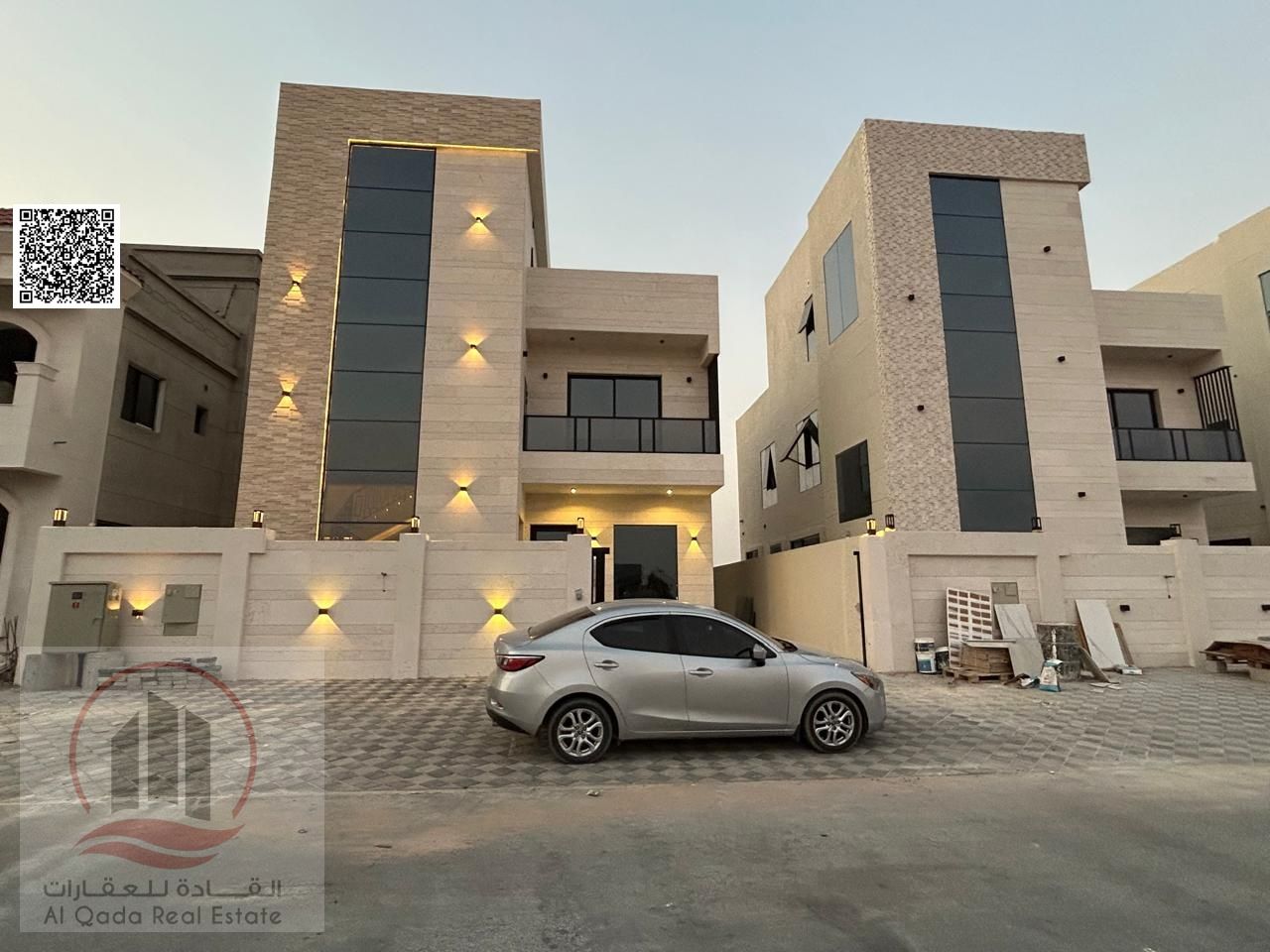 For sale, a villa in Ajman Al Helio, 5 master rooms, a Majles room, a hall, and a maid’s room, freehold for all nationalities, Installment with out do