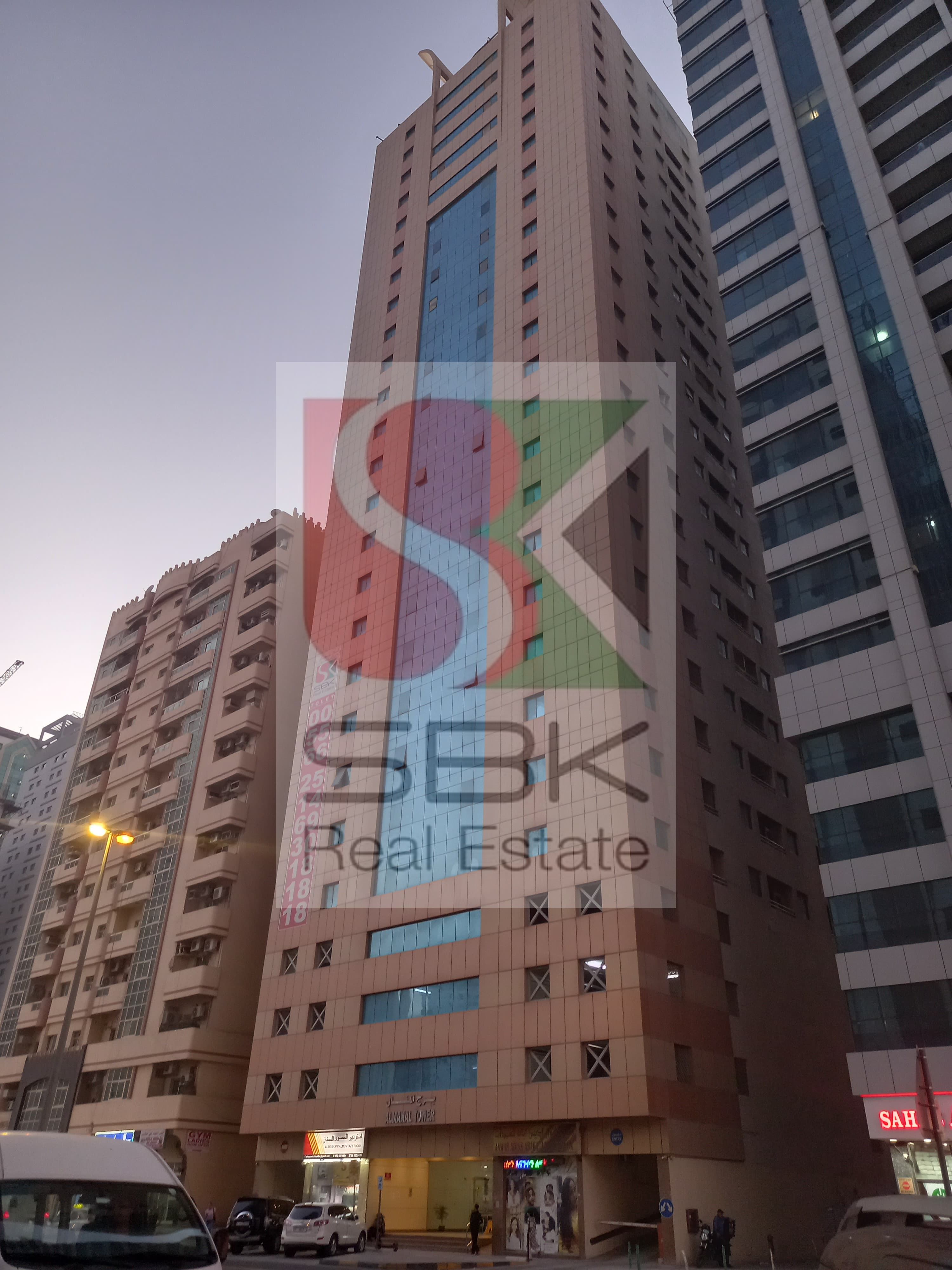 Spacious and elegant 2 BHK with balcony Available in Manal Tower, Al Tawun, Sharjah
