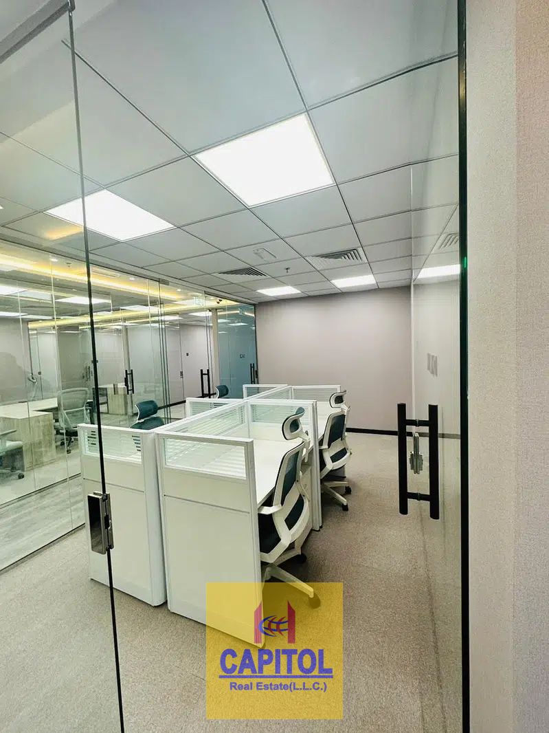 CHILLER FREE/HIGH SPEED INTERNET//FULLY FURNISHED OFFICE WITH LED FOR RENT IN BUSINESS BAY (BK)