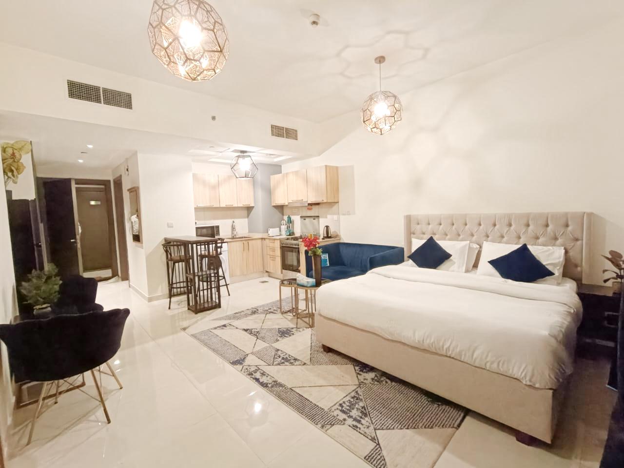High-Floor Studio in AG Tower | Fully Furnished with Canal View!