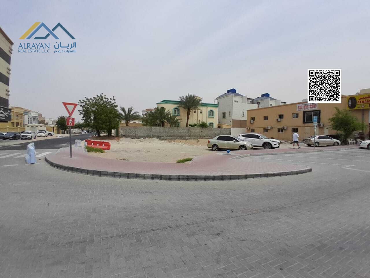 Commercial land, corner of two streets, directly on Sheikh Ammar Street, area 9,700 square feet