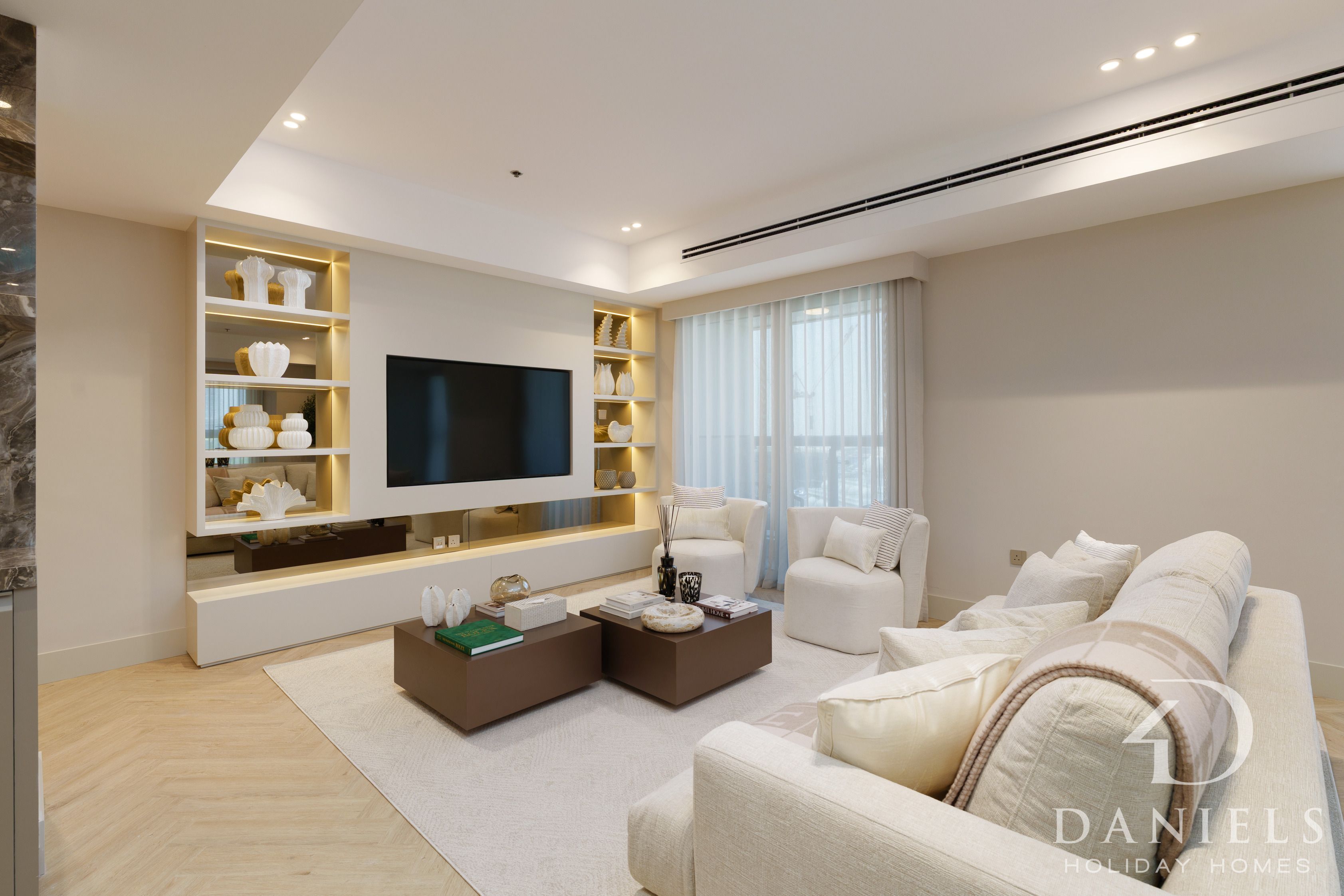 Daniels Fully Upgraded 3BR + maids | Princess Tower | Marina and Sea view