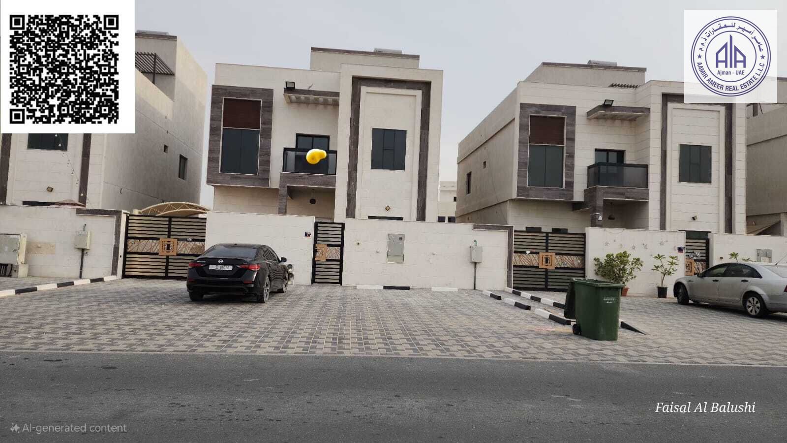 NEW VILLA FOR RENT IN AJMAN ZAHYA WITH 6 MASTER BEDROOMS *