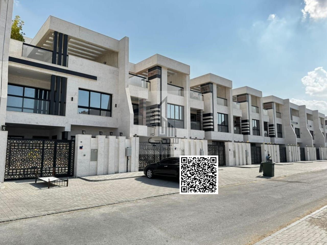 Luxury townhouse for sale in a prime location in Al Alia, Ajman, including water, electricity and air conditioning