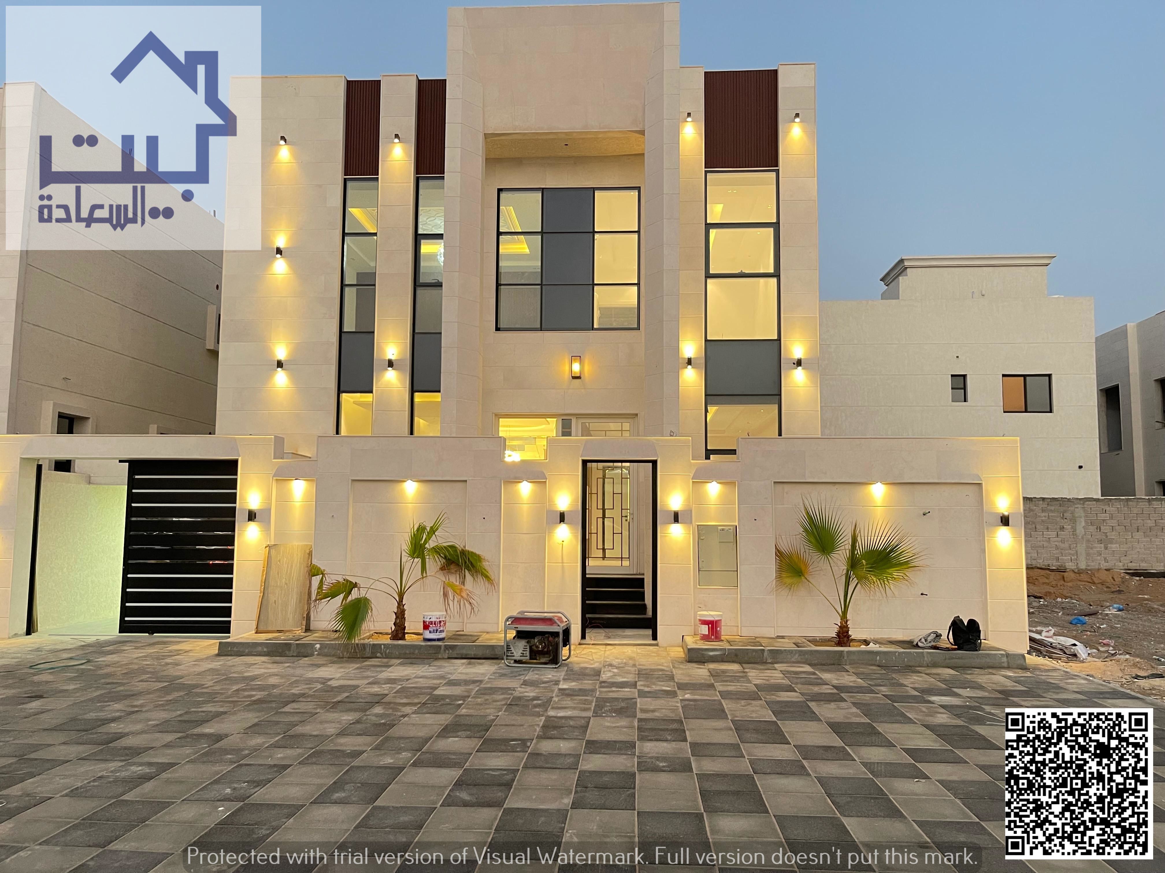 A luxurious villa for rent in Al Helio 2, with a distinctive personal finish, modern design, and luxury on the main street, close to all services, at
