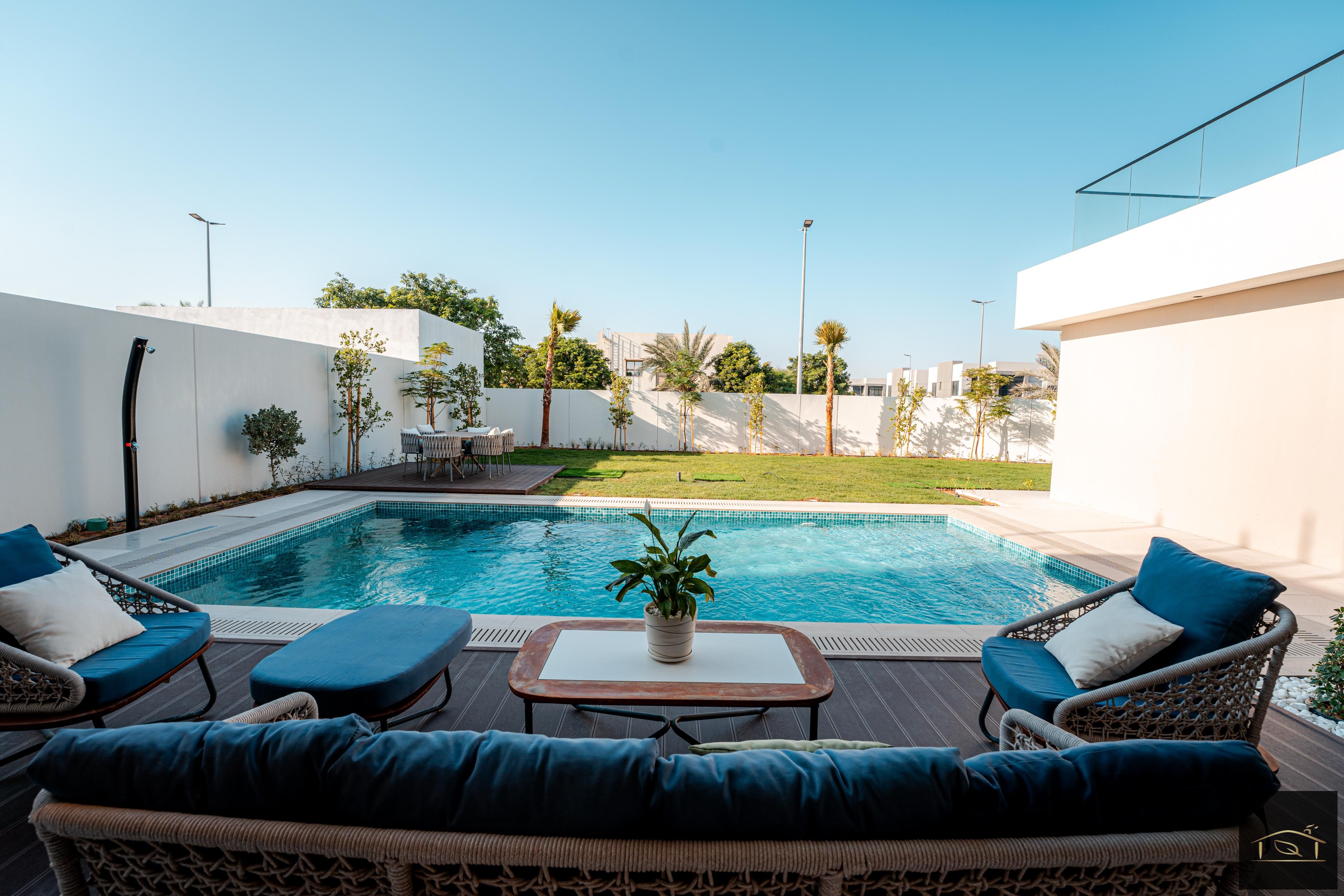 freehold_ luxury villa standalone , 3 bedrooms +majlis+ maid room,_ smart system _close to Dubai