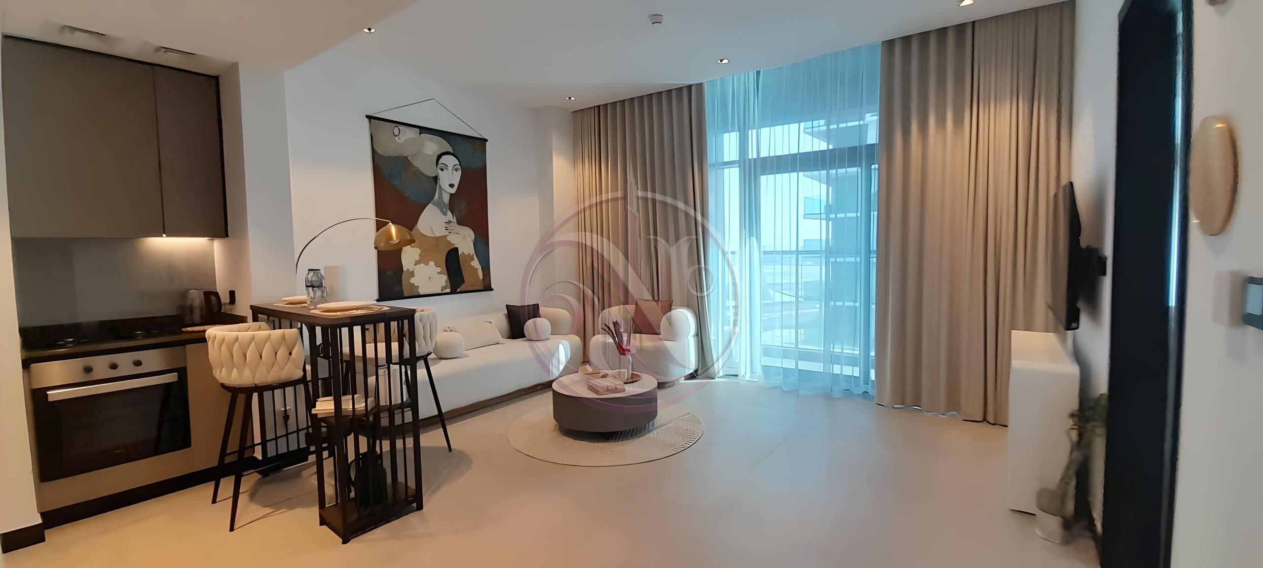 Luxury Cozy 1 BHK Apartment | Fully Furnished | Canal & Swimming Pool View | Rented until 1st week of May | Prime Location |