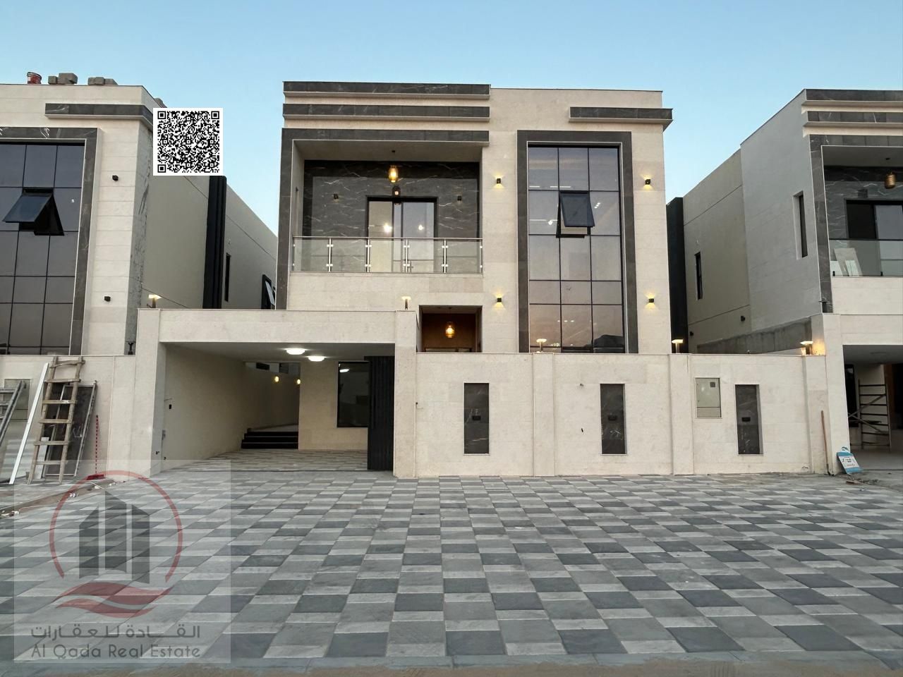 For sale, a villa in Ajman Al Helio, 5 master rooms, a Majles room, a hall, and a maid’s room, freehold for all nationalities, Installment with out do