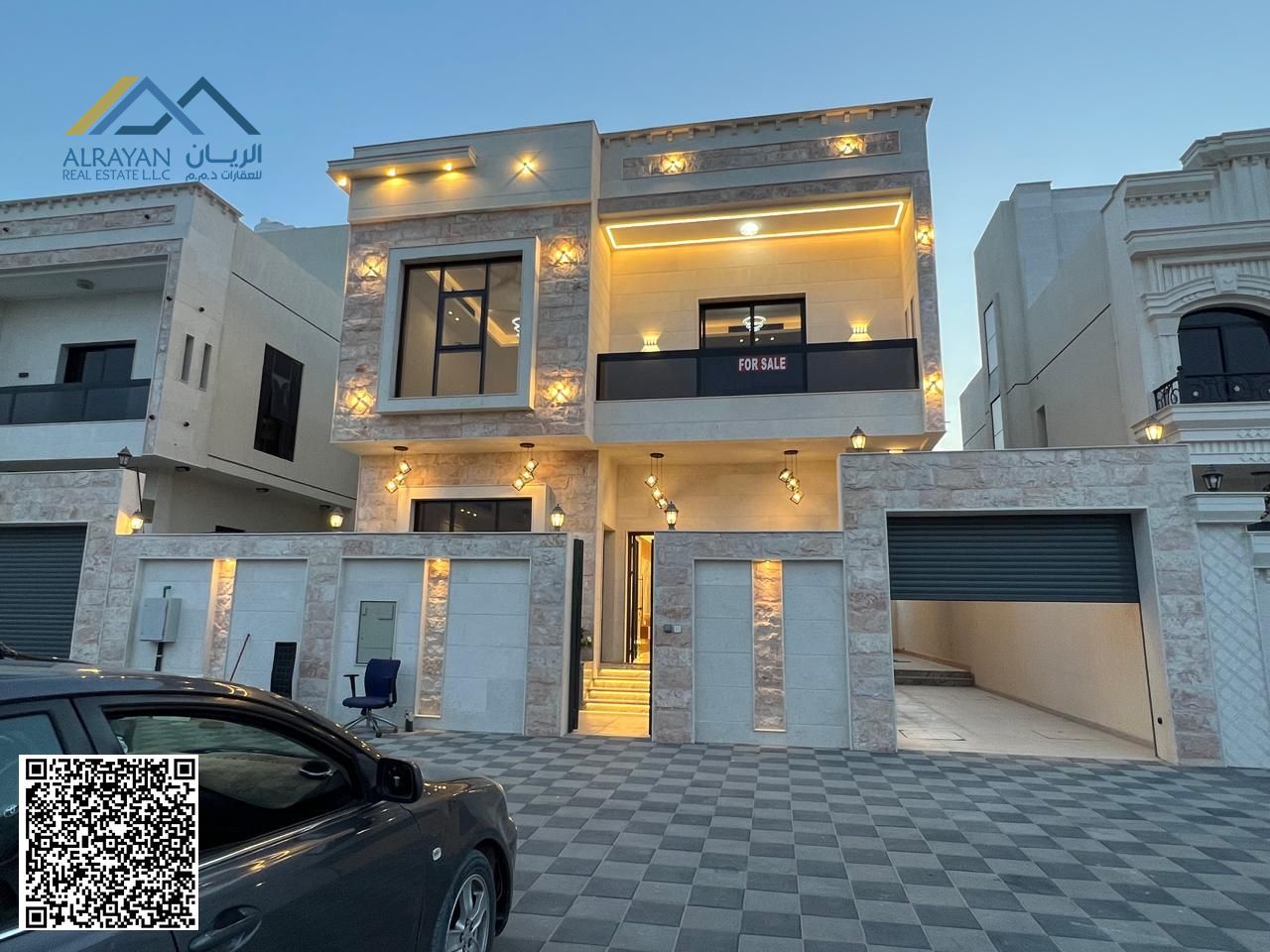 Modern villa with a swimming pool, all inclusive (registration fees, electricity, water, central air conditioning with machines).