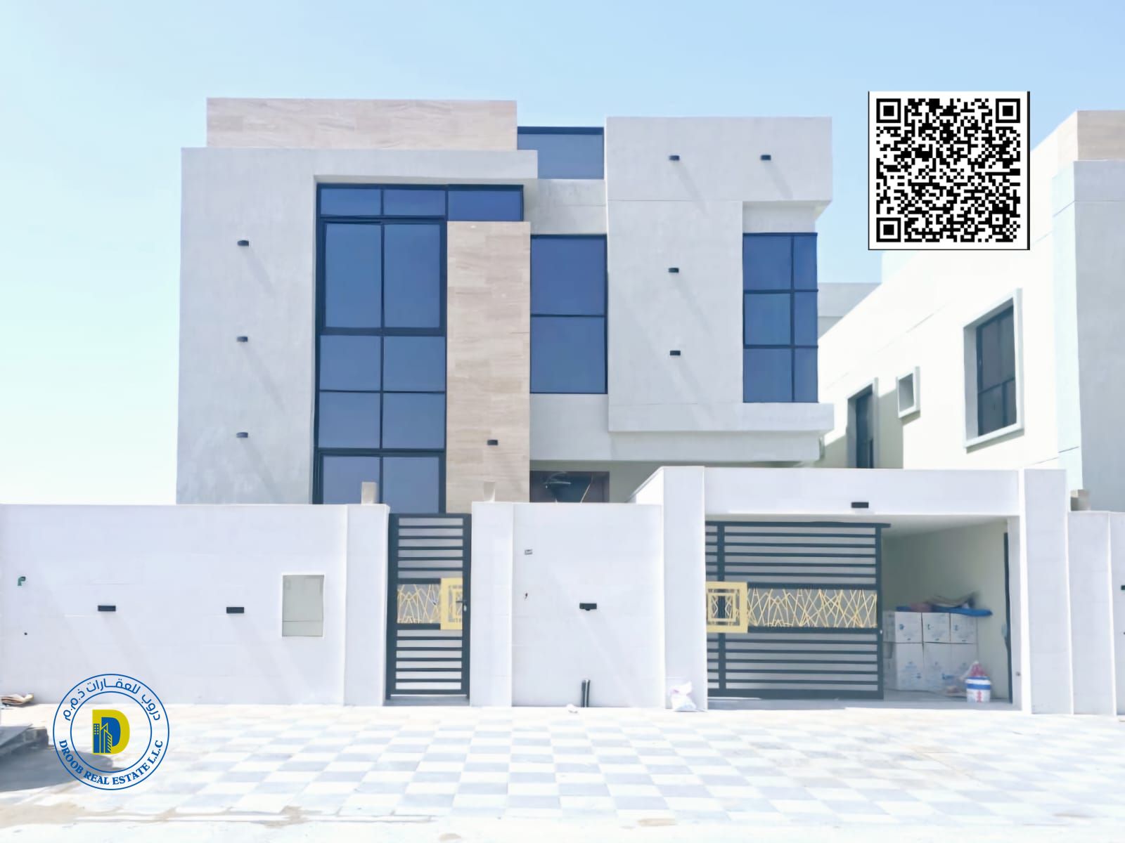 Modern villa with 5 rooms and a roof for sale in Al Bahia area. The price includes registration and ownership fees.