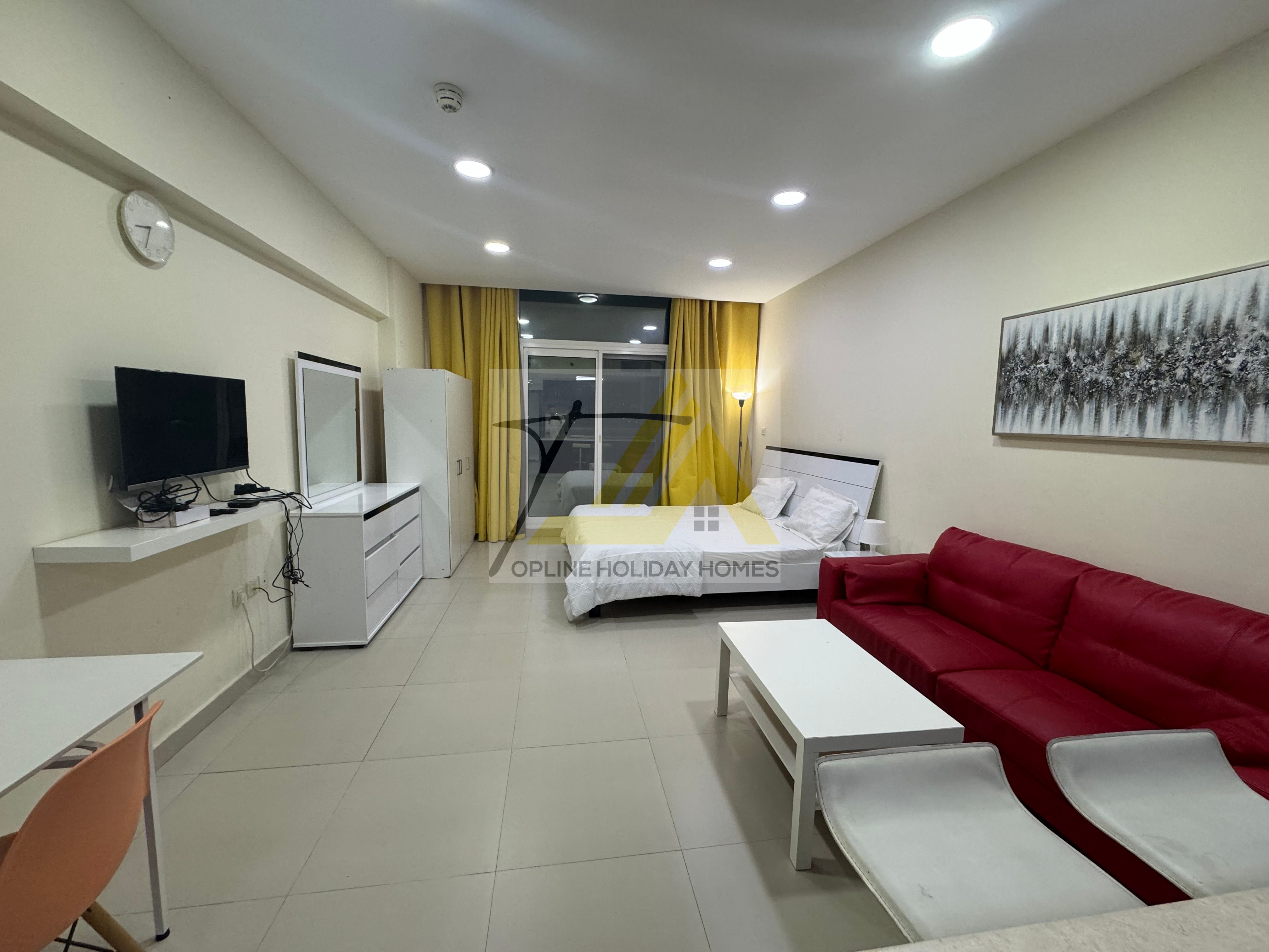 Super Duper Big Size Studio II Brand New Furnished studio with Balcony II Well Maintainted Tower Near Mosque