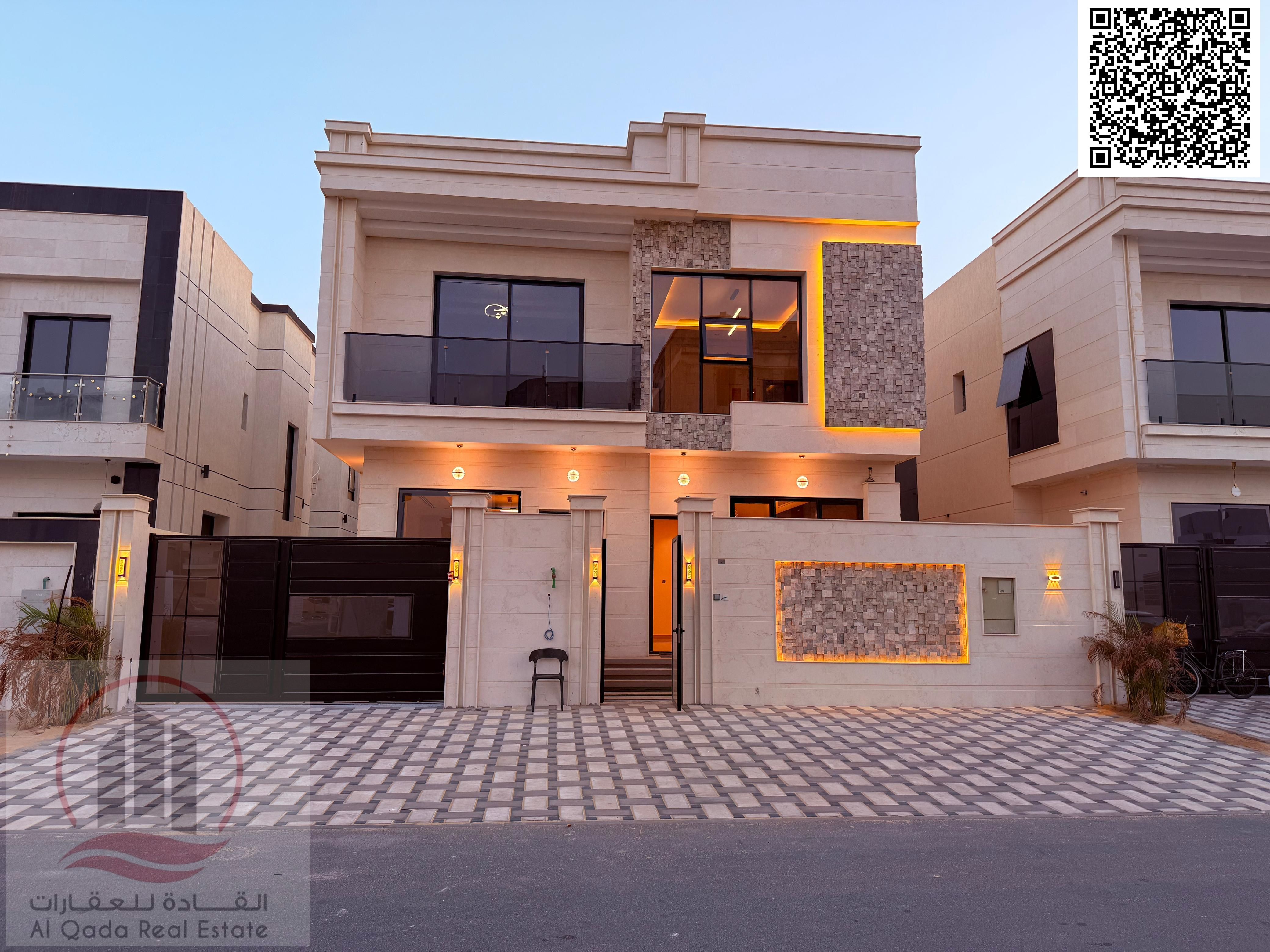 5 bedroom villa for sale in Ajman, wonderful finishing, freehold for all nationalities
