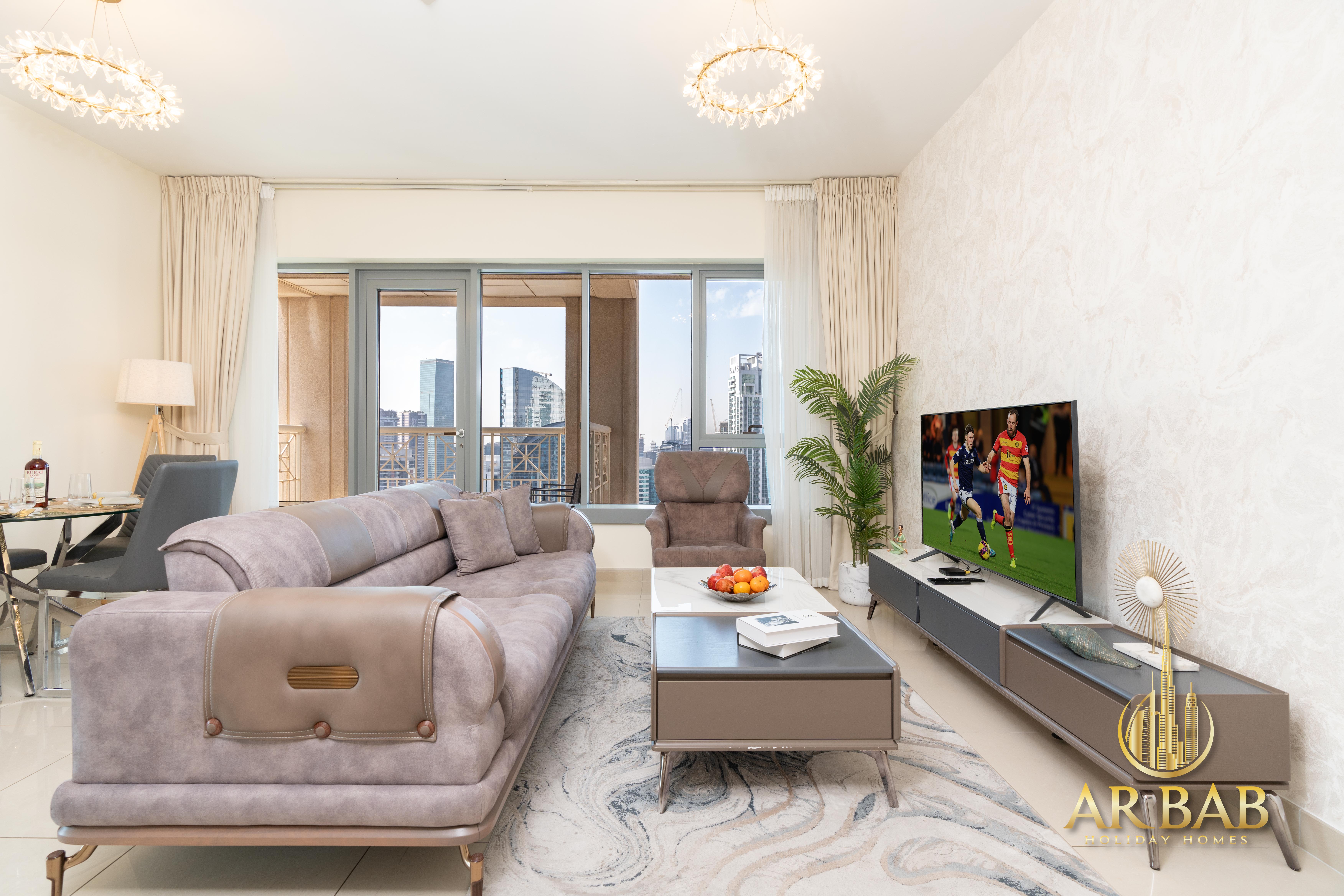Luxury 1BR | City Skyline View | Near Dubai Mall and Burj Khalifa | High Floor