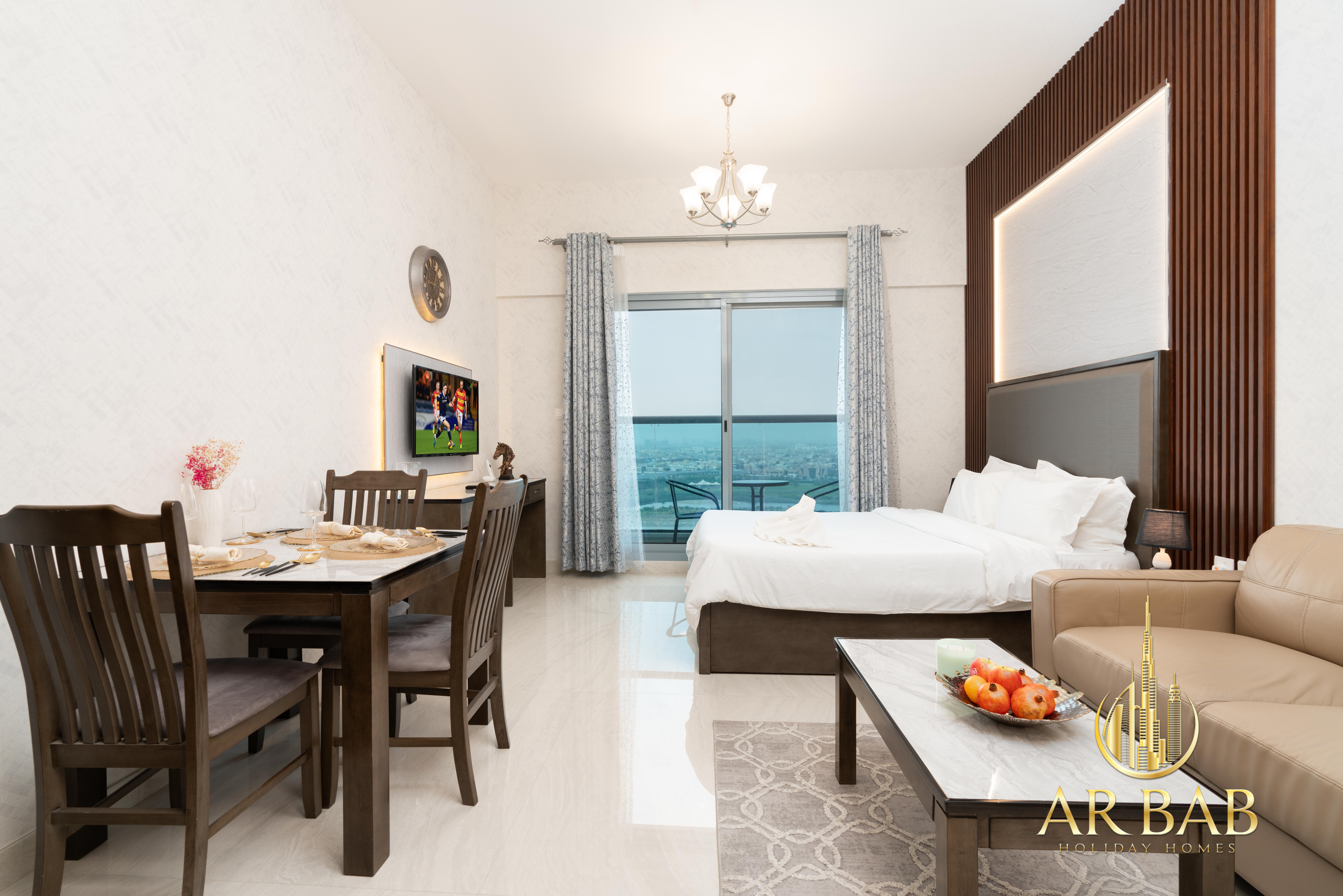 RAMADAN OFFER, Premium Studio | High Floor | Brand New | Race Course & Burj Al Arab View