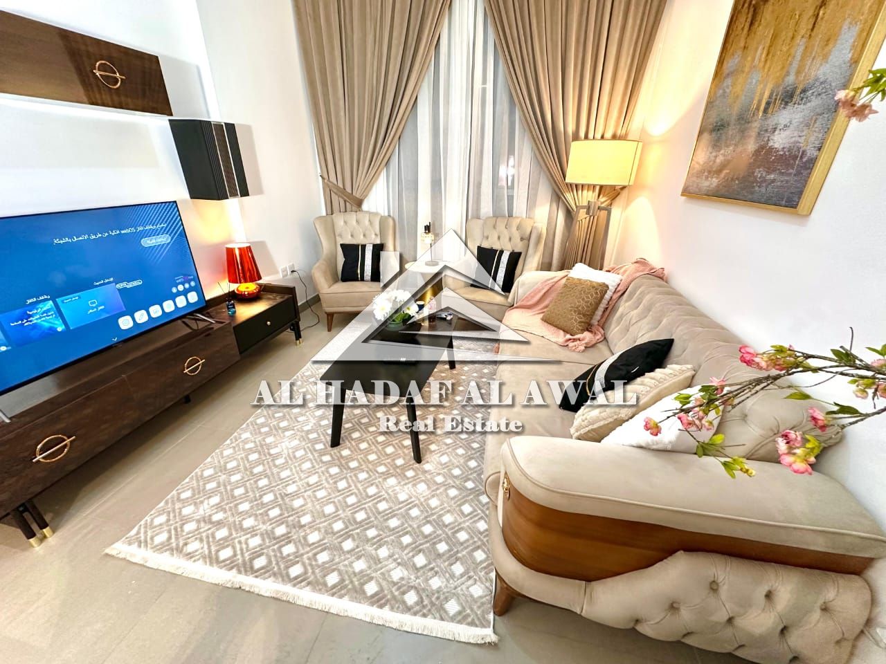 First Resident Room and living room available in the promenade, new furniture for rent at 6000 with internet. Security deposit 1000, includin