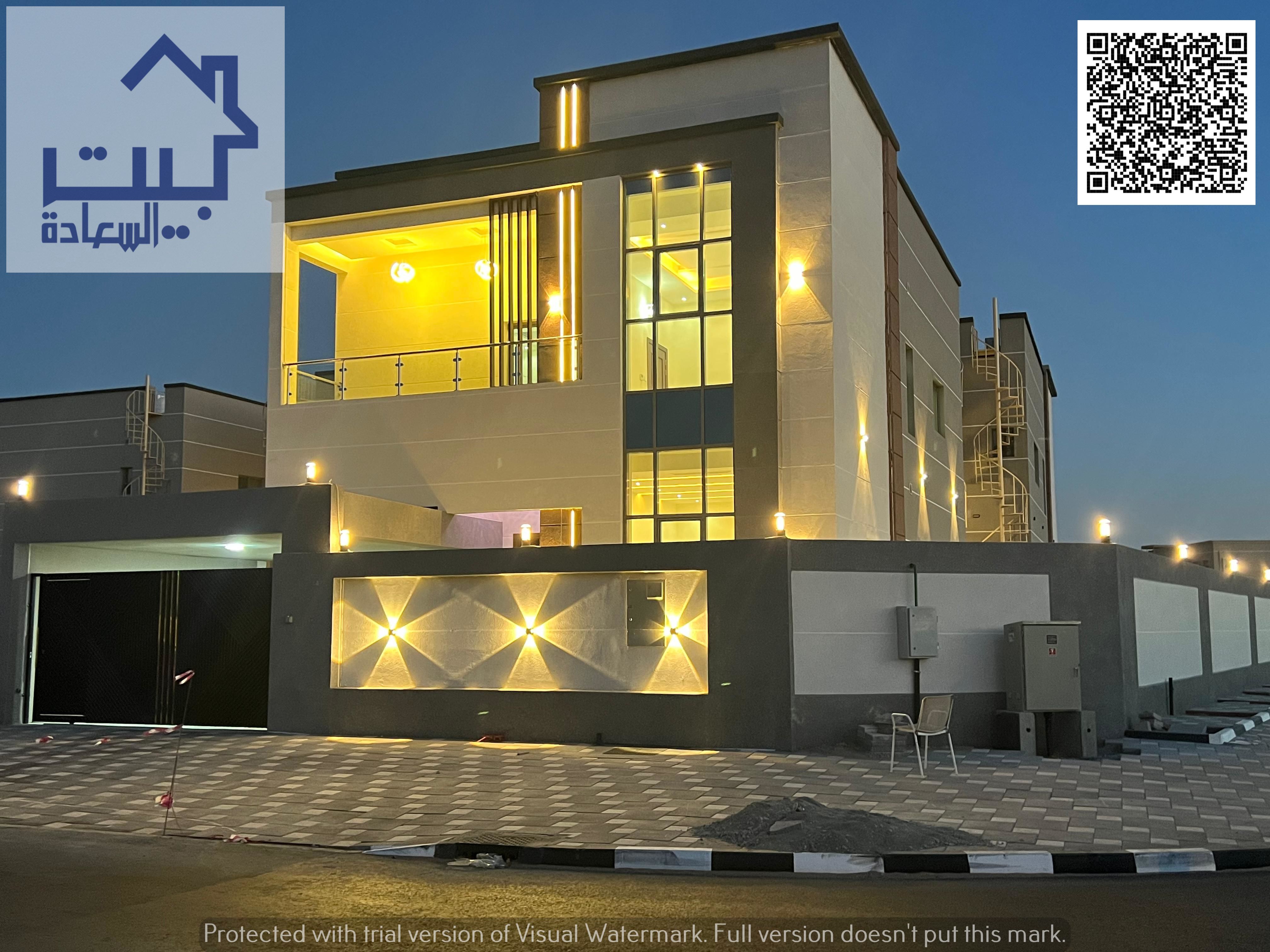 Your dream corner villaWith a swimming pool next to Al Hamidiya Park. Registration fees, water, electricity, and air conditioning are included.