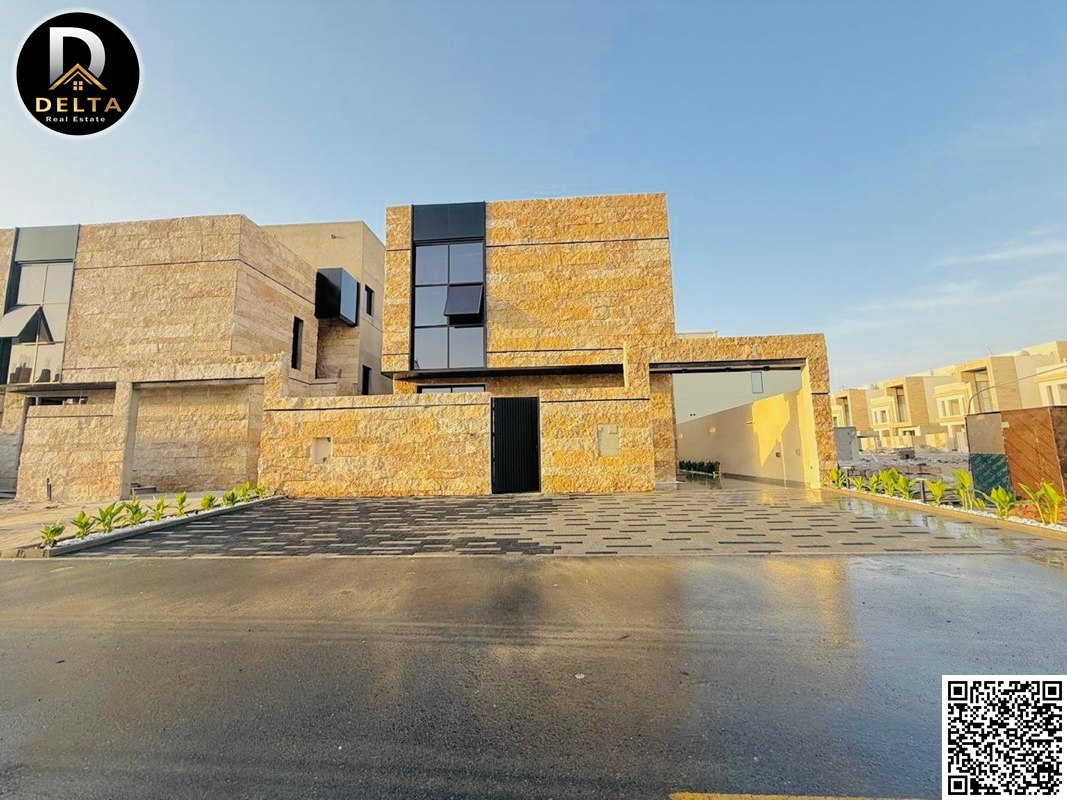 Elegant design and a unique location to own a luxury villa - at a price including registration and ownership fees - two floors, a spacious roof, and l