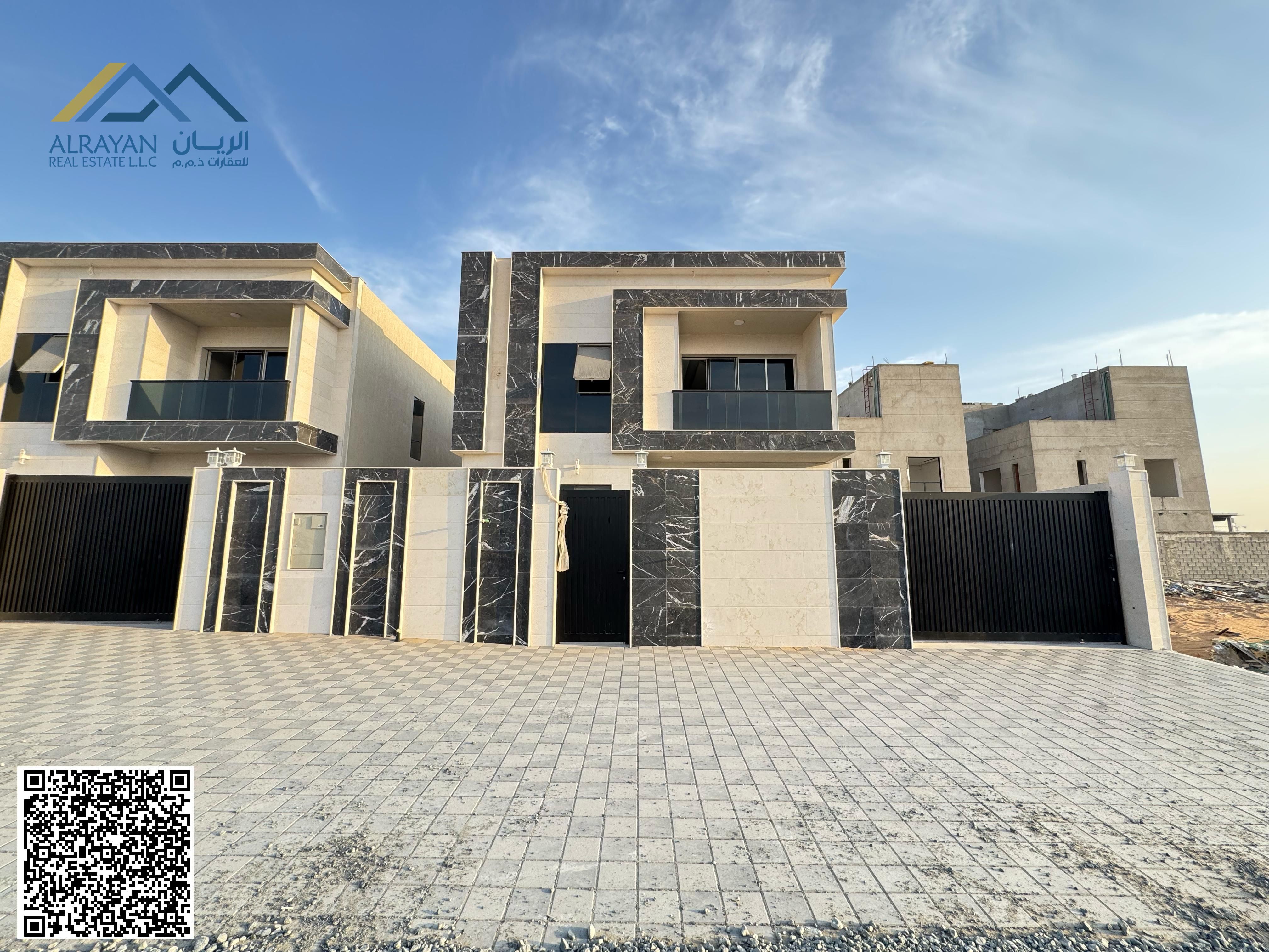 New villa for sale in a prime location, including registration and ownership fees.