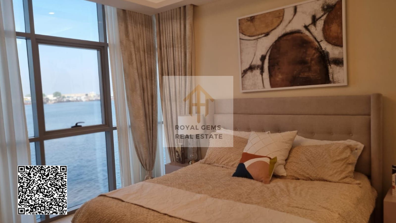 water front apartment in the heart of ajman // prime location // free transfer // without commission // ajman creek tower