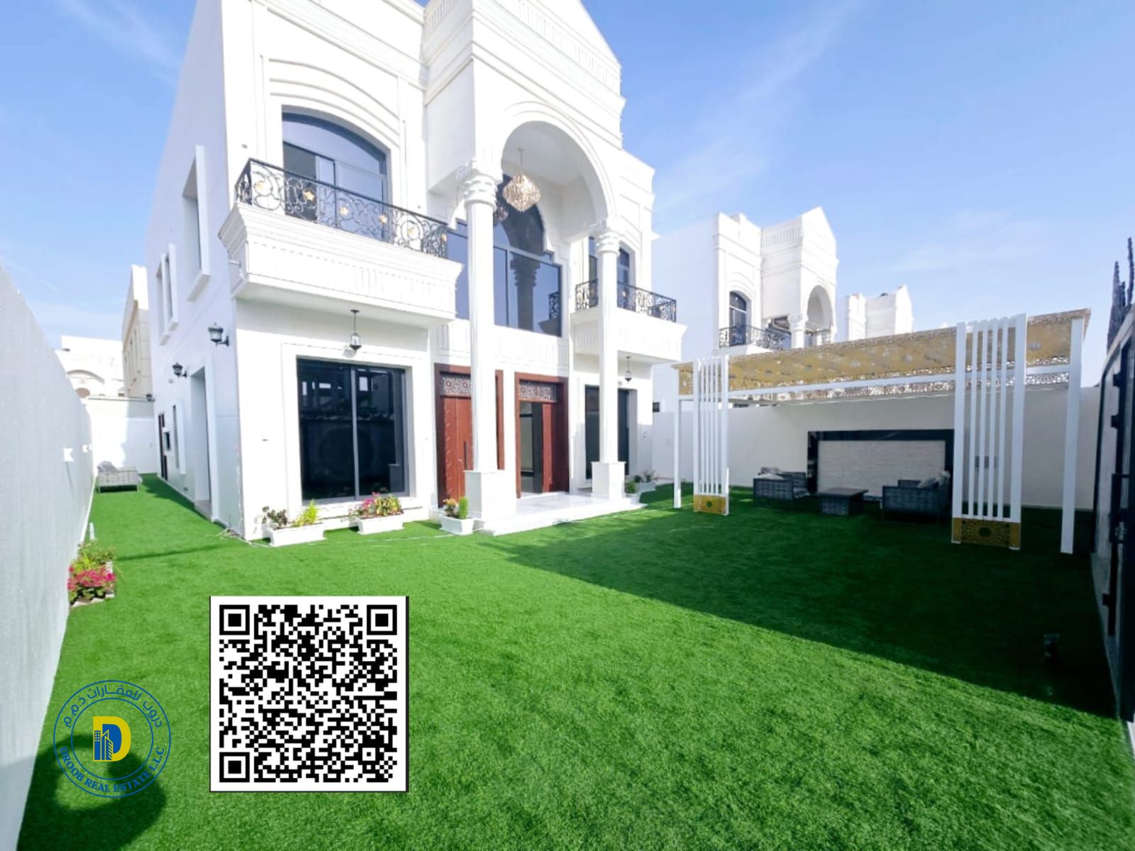 For sale, a large classic villa with 5 rooms and a roof in the Al Helio 2 area, Ajman