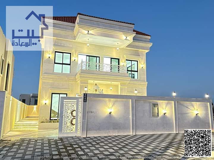 Corner villa for rent, corner of two streets, first resident in the upscale Al Zahya neighborhood, one of the best residential neighborhoods character